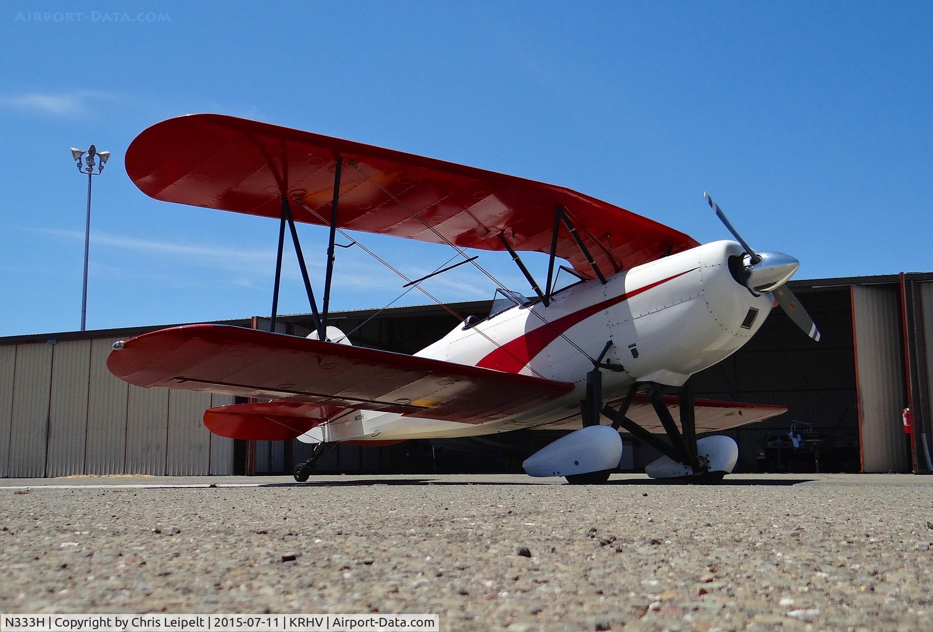 N333H, 1928 Great Lakes 2T-1A Sport Trainer C/N 136, A locally based 1928 Great Lake sitting in front of its hangar after being displayed at the Reid Hillview Airport Day/STEAM Festival.