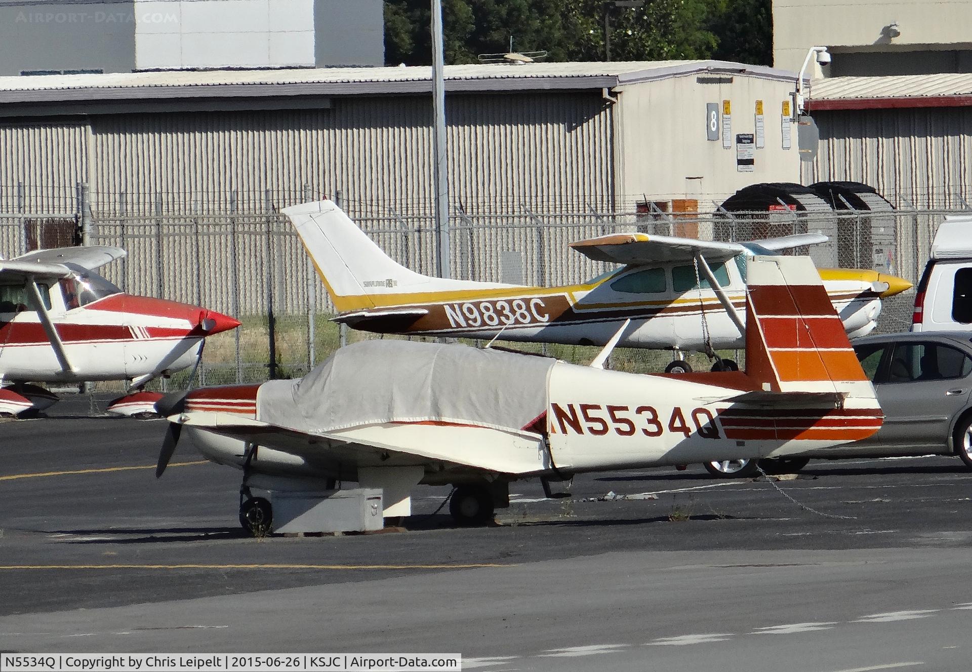N5534Q, 1965 Mooney M20E C/N 620, A locally based 1965 Monney M20E sitting at the south GA ramp at San Jose International Airport, CA.