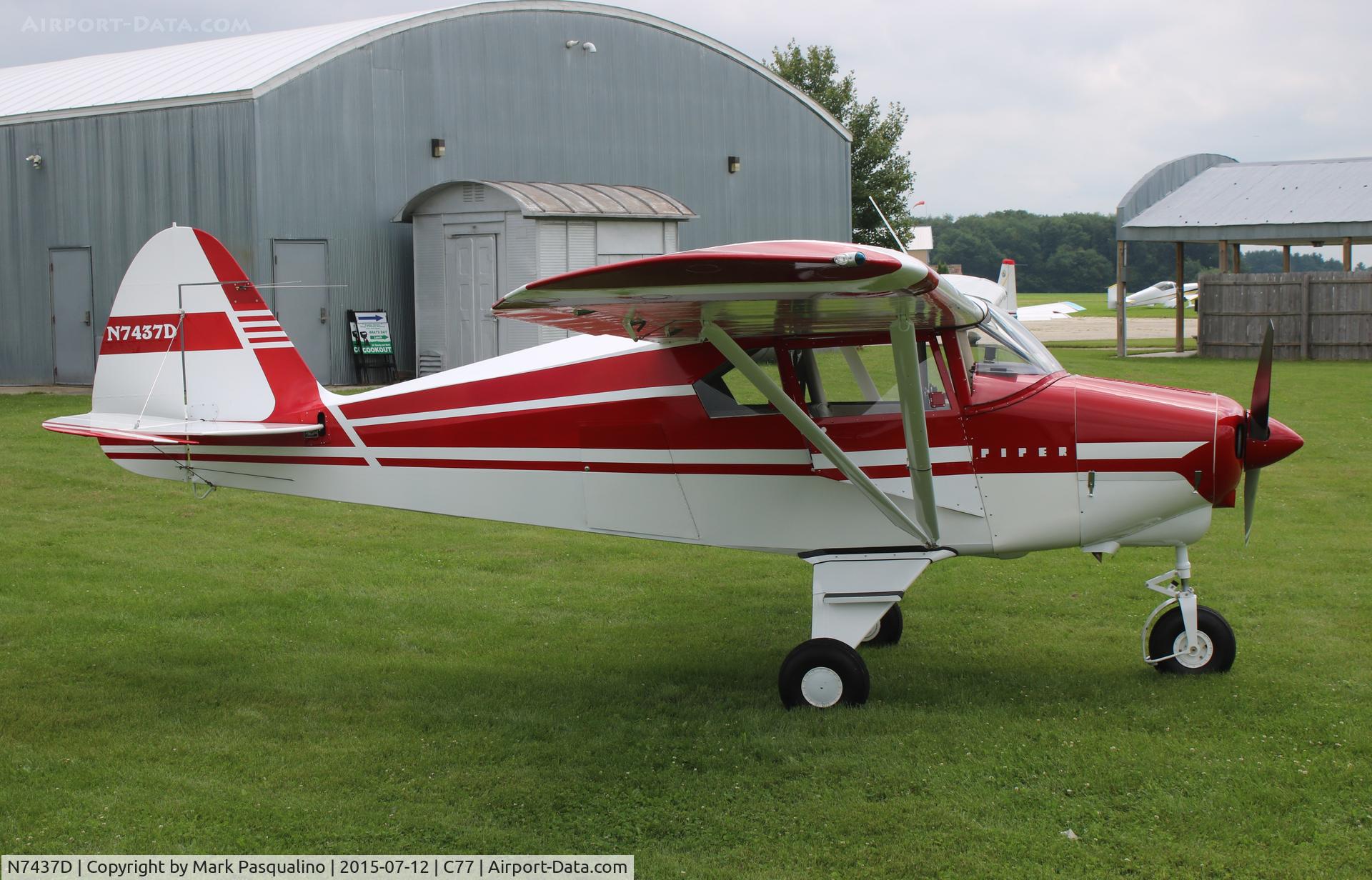 N7437D, 1957 Piper PA-22-150 C/N 22-5201, Piper PA-22-150