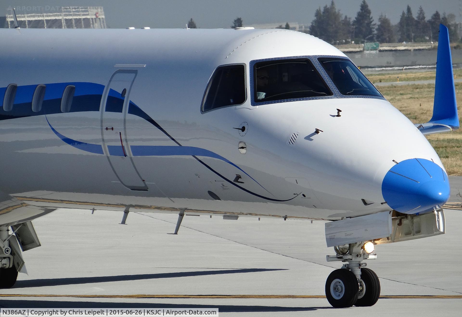 N386AZ, 2012 Embraer ERJ-145XR (EMB-145XR) C/N 14501159, A 2012 Embraer ERJ-145XR getting ready to depart for an IFR flight to Mather, CA at San Jose International Airport, CA.