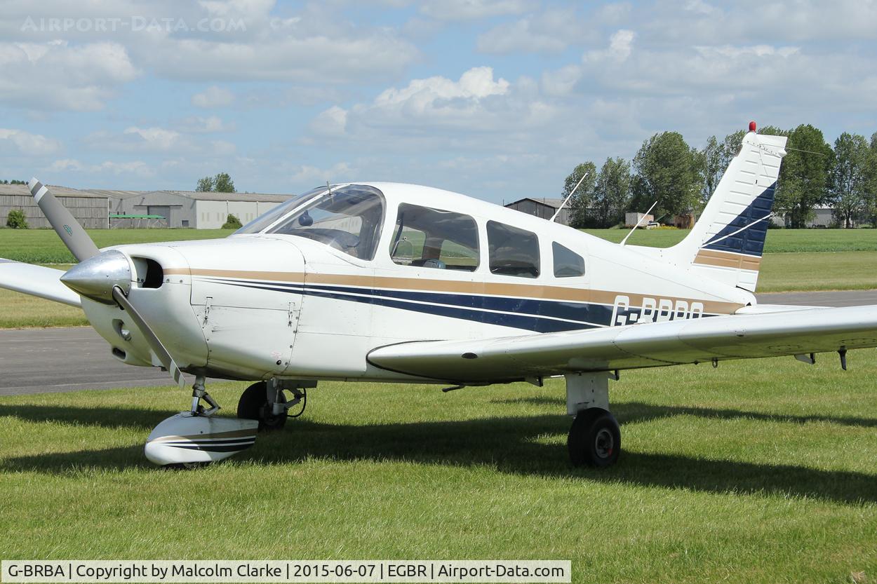 G-BRBA, 1979 Piper PA-28-161 Cherokee Warrior II C/N 28-7916109, Piper PA-28-161 at The Real Aeroplane Club's Radial Engine Aircraft Fly-In, Breighton Airfield, June 7th 2015.