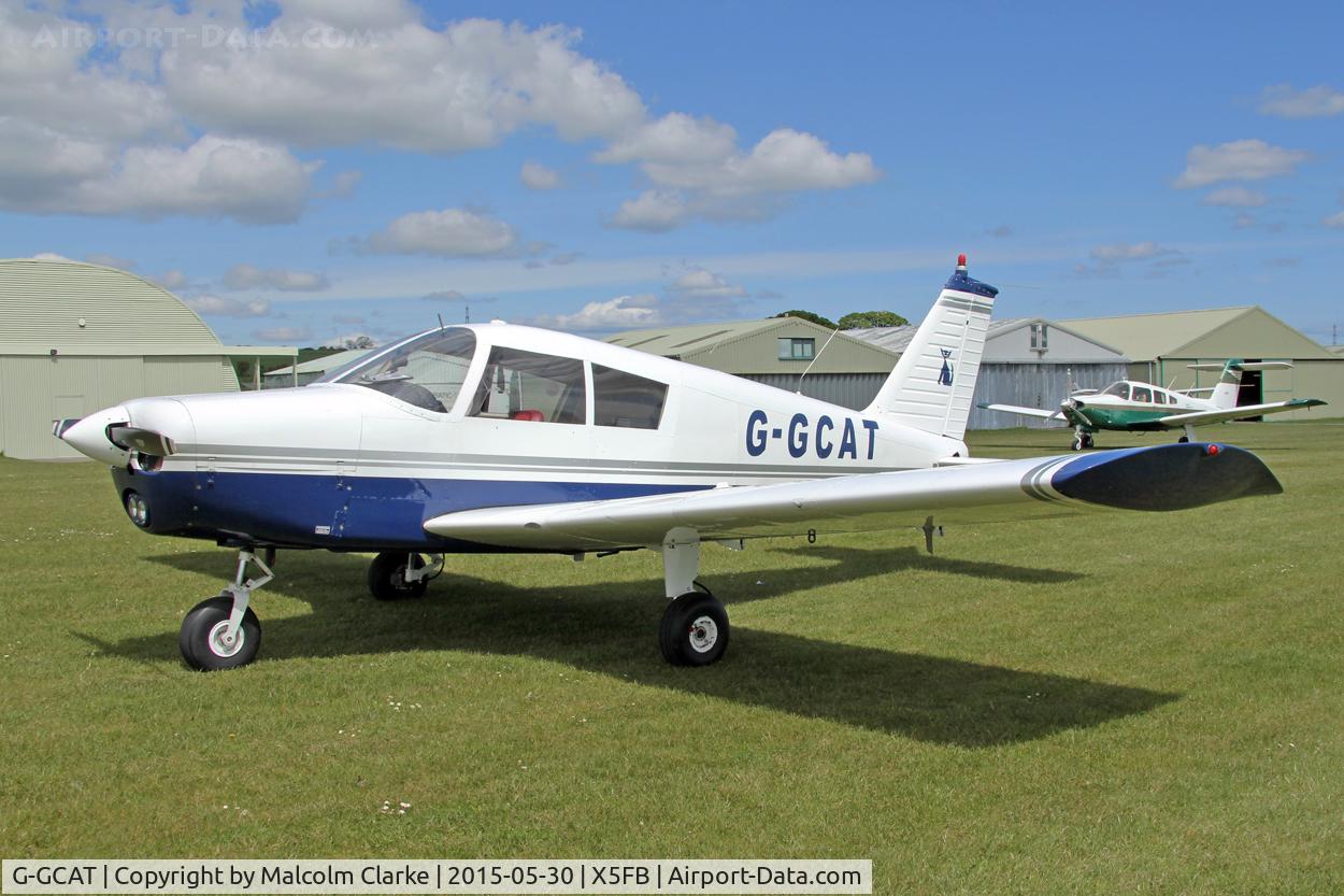 G-GCAT, 1969 Piper PA-28-140 Cherokee C/N 28-26032, Piper PA-28-140 Cherokee at Fishburn Airfield, May 30th 2015.