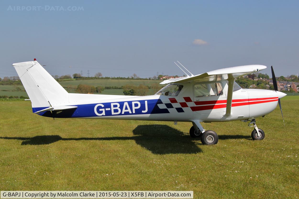 G-BAPJ, 1972 Reims FRA150L Aerobat C/N 0196, Reims FRA150L Aerobat at Fishburn Airfield, May 23rd 2015.