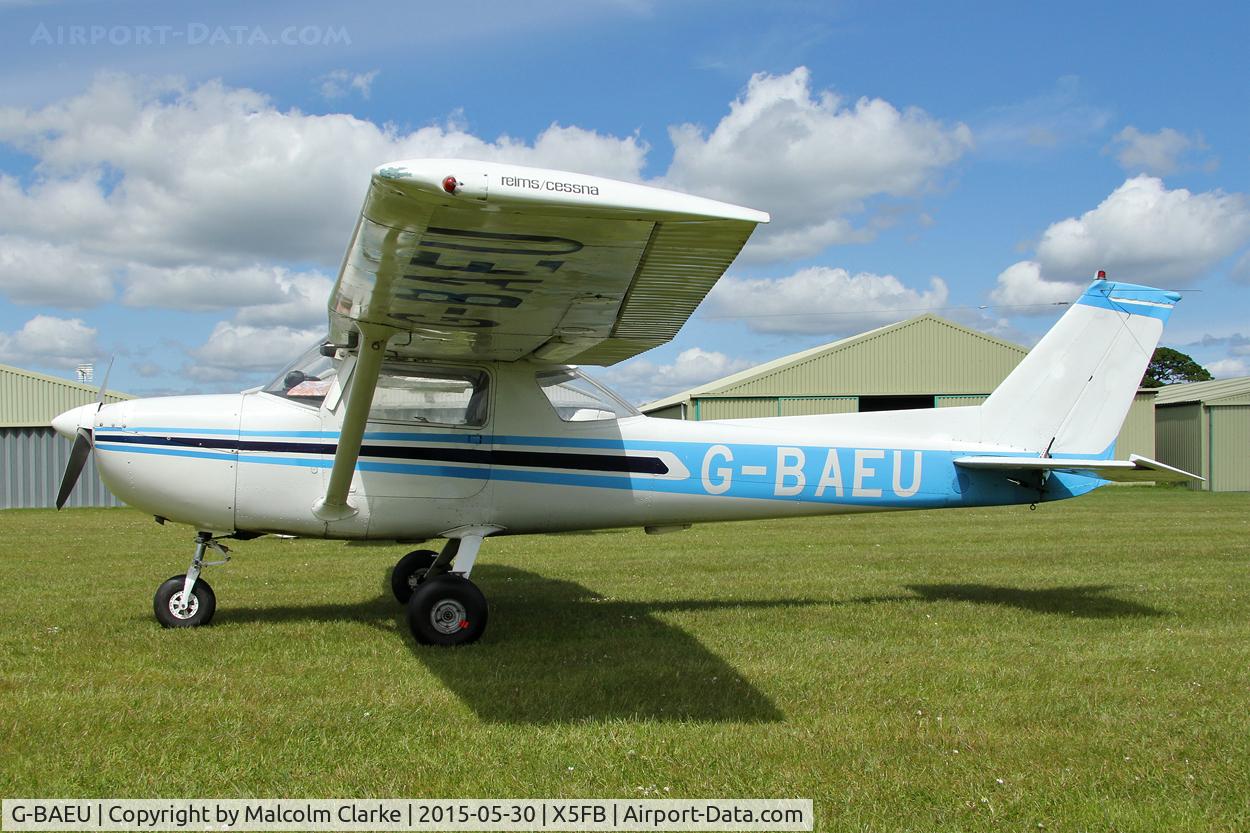 G-BAEU, 1972 Reims F150L C/N 0873, Reims F150L at Fishburn Airfield, May 30th 2015.