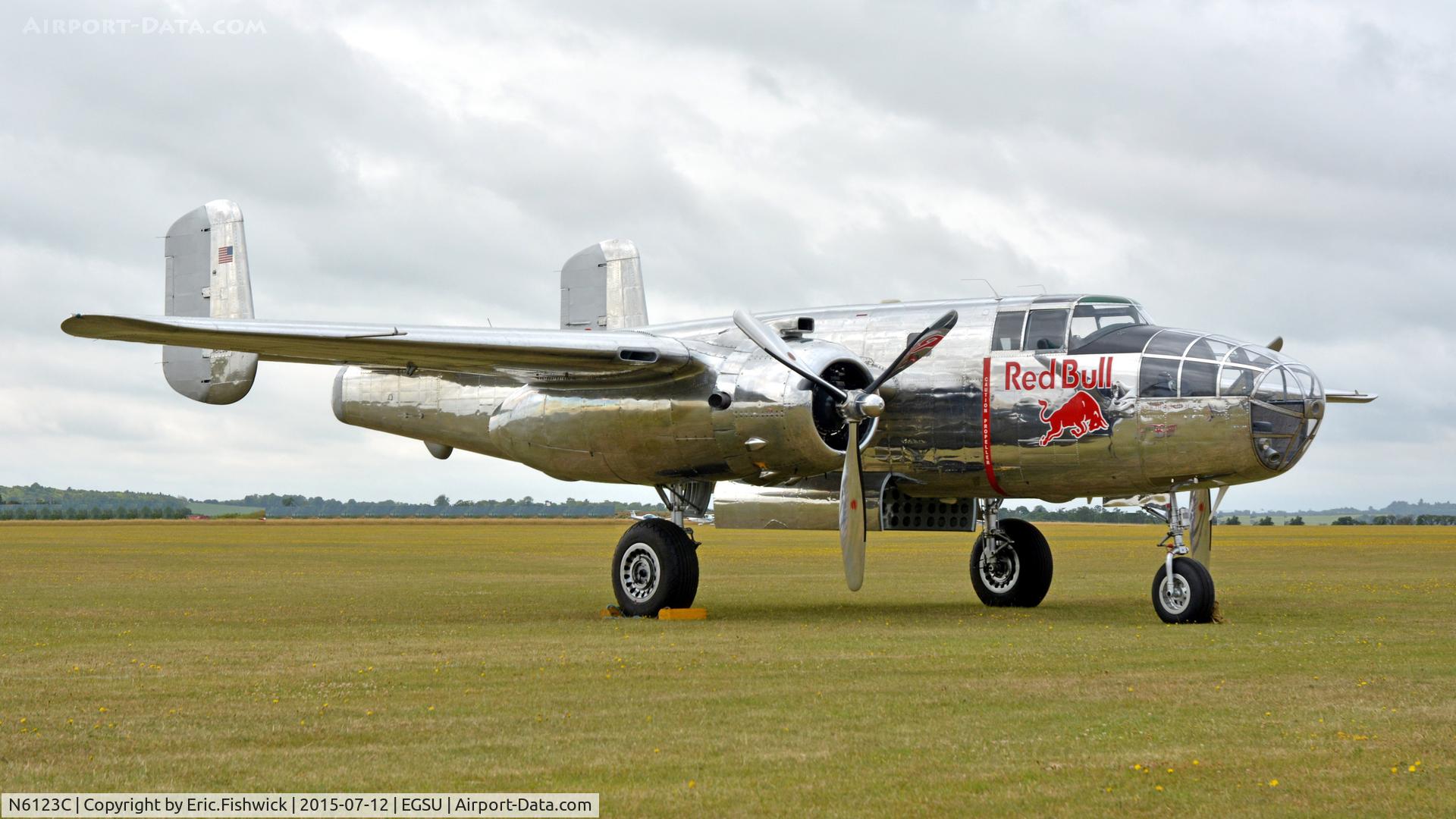 N6123C, 1945 North American B-25J-30-NC Mitchell Mitchell C/N 108-47647, 3. N6123C at The Flying Legends Air Show, July 2015.