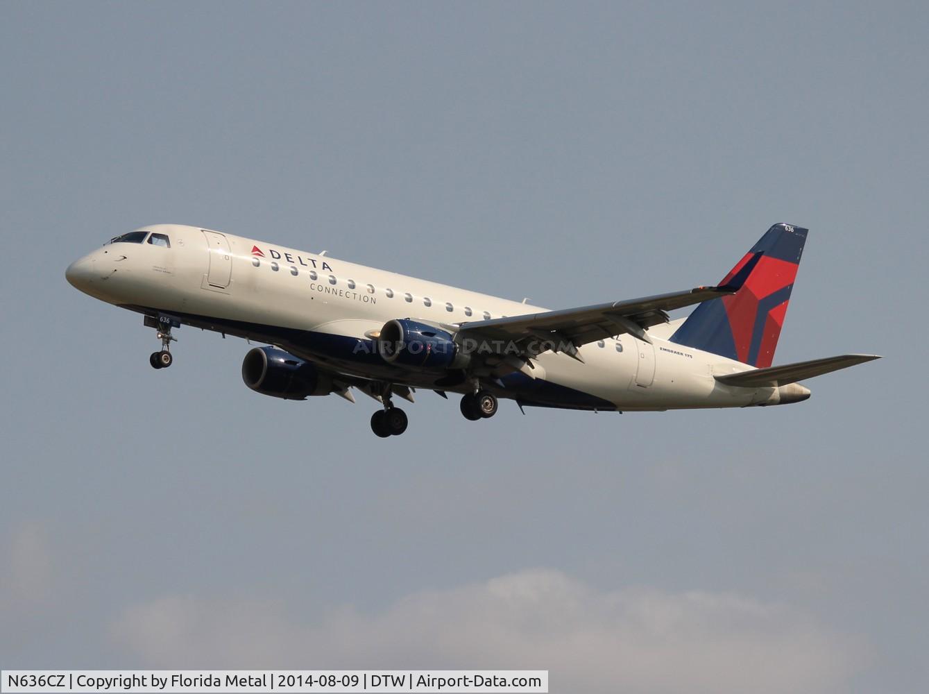 N636CZ, 2008 Embraer 175LR (ERJ-170-200LR) C/N 17000253, Delta