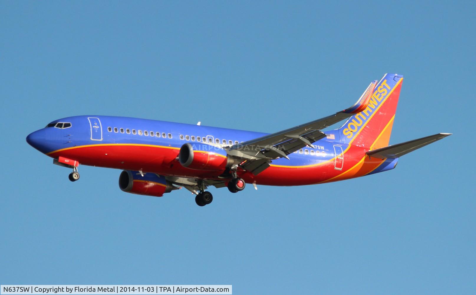 N637SW, 1996 Boeing 737-3H4 C/N 27710, Southwest