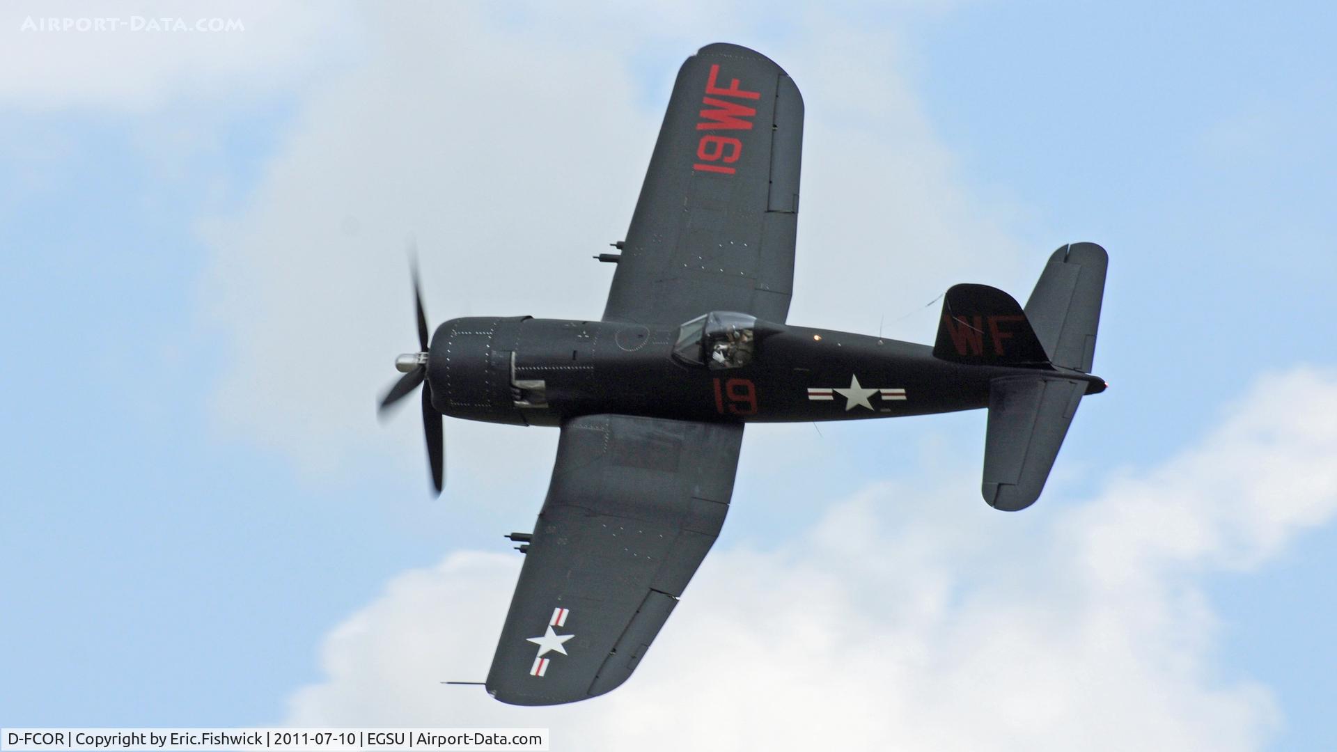 D-FCOR, 1950 Vought F4U-5NL Corsair C/N 124541, 41. D-FCOR - Corsair at another excellent Flying Legends Air Show (July 2011)