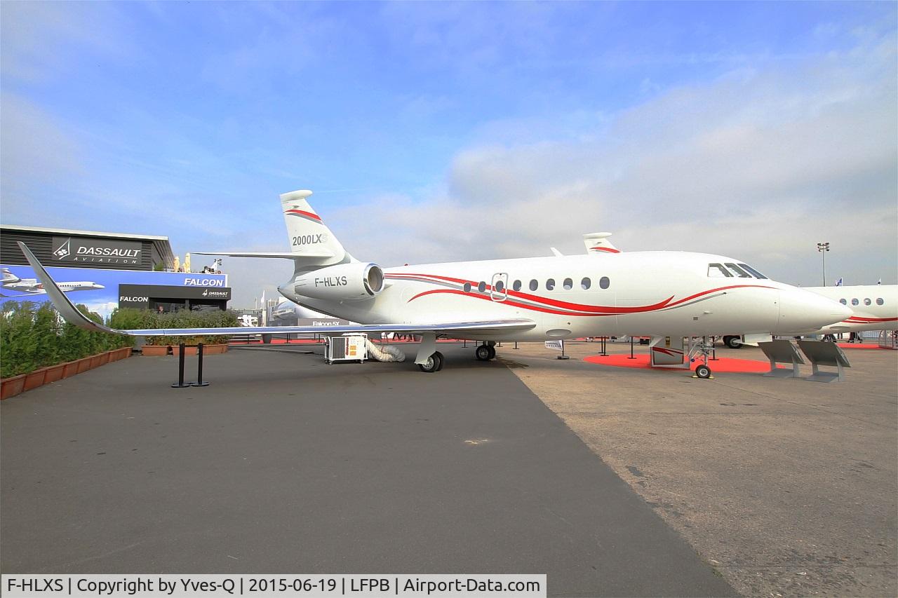 F-HLXS, 2014 Dassault Falcon 2000LXS C/N 269, Dassault Falcon 2000LXS, Static display, Paris-Le Bourget (LFPB-LBG) Air show 2015