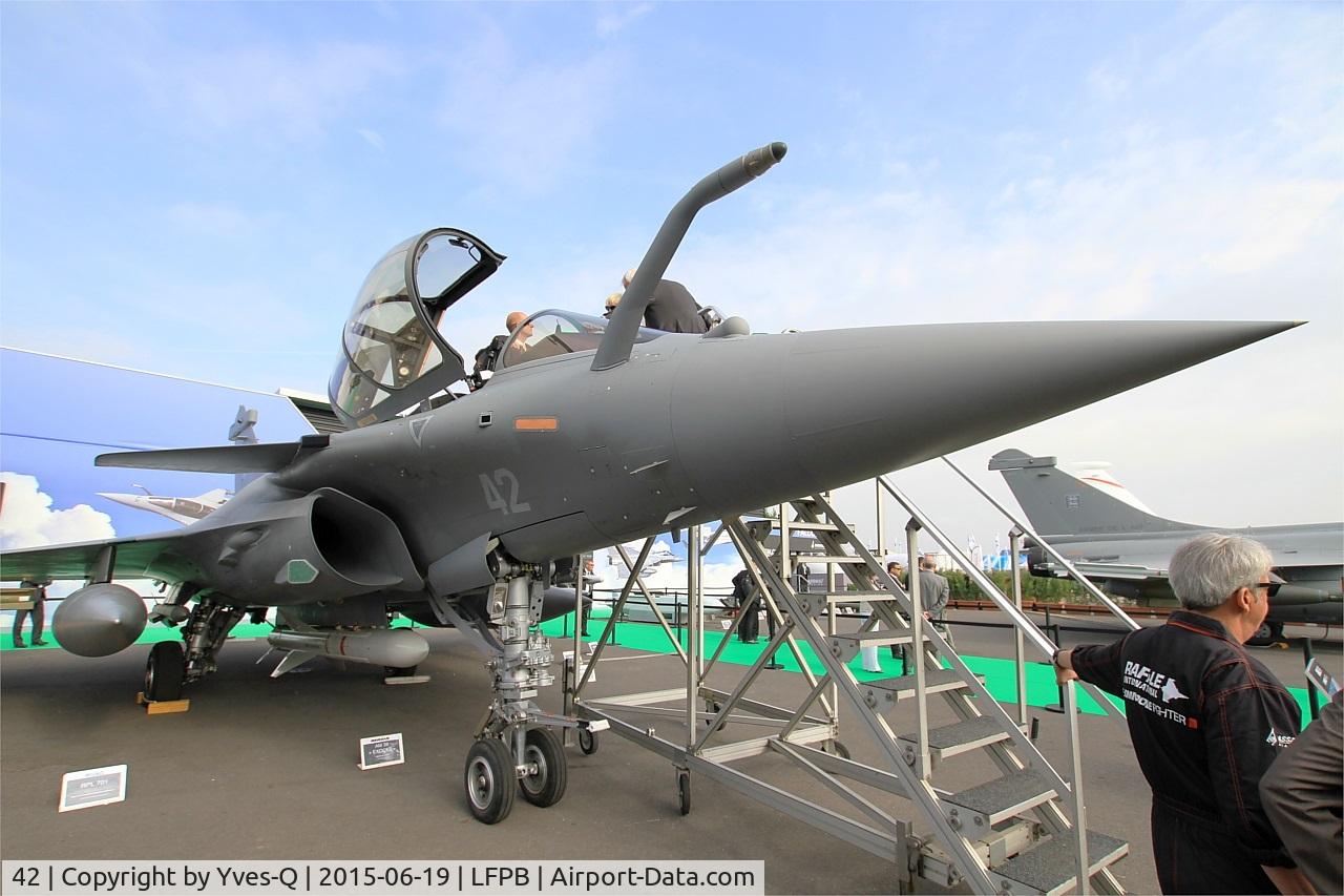 42, 2015 Dassault Rafale M C/N 42, Dassault Rafale M, Static display, Paris-Le Bourget (LFPB-LBG) Air show 2015