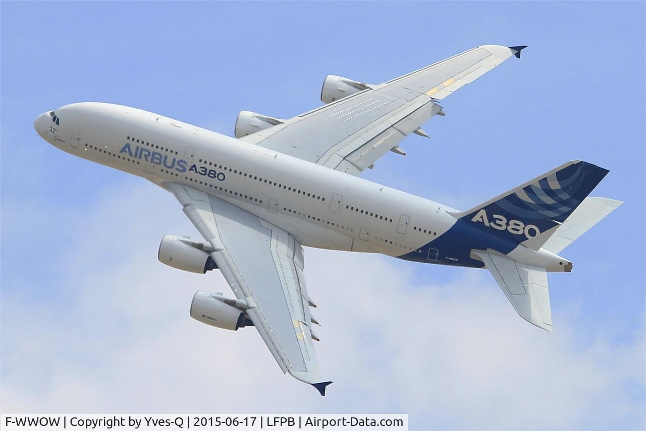 F-WWOW, 2005 Airbus A380-841 C/N 001, Airbus A380-841, On display, Paris-Le Bourget (LFPB-LBG) Air show 2015