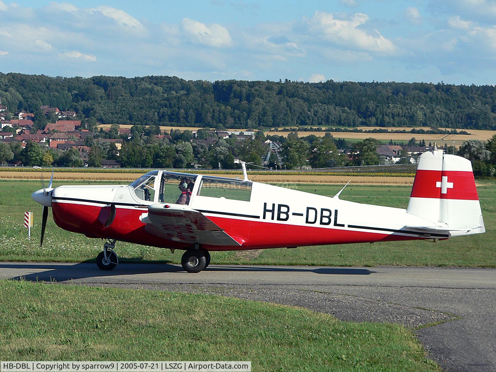 HB-DBL, 1961 Saab 91D Safir C/N 91-439, taxying for an evening flight