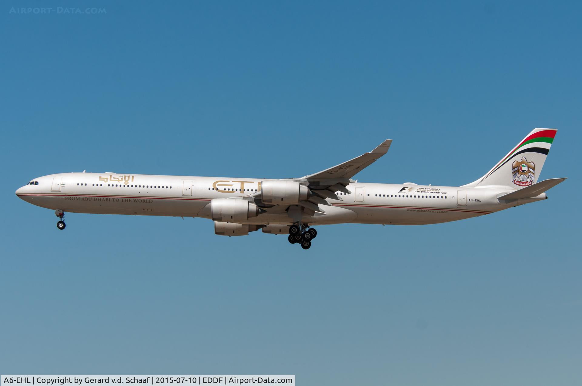 A6-EHL, 2009 Airbus A340-642X C/N 1040, Frankfurt, July 2015