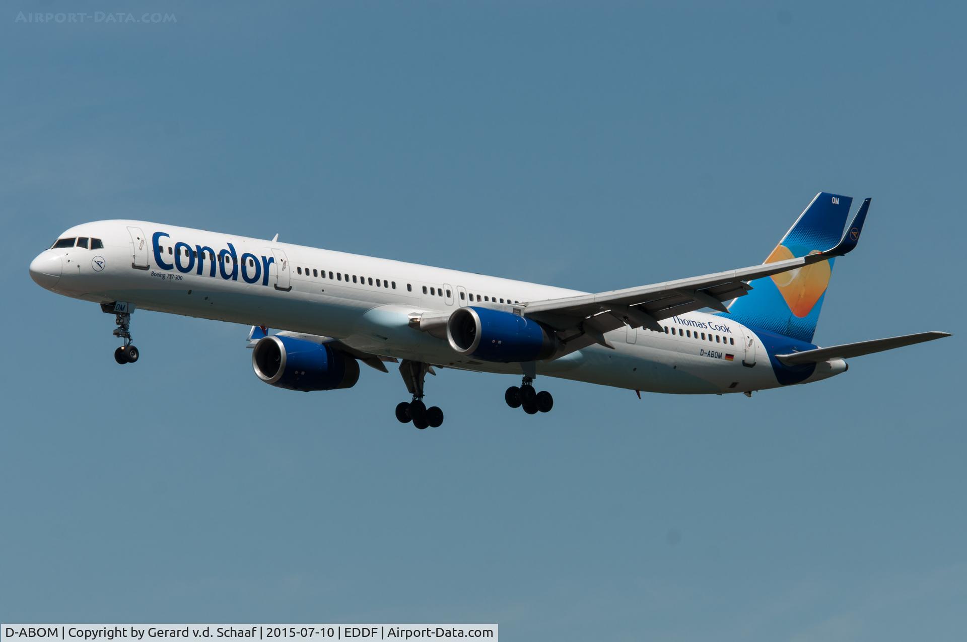 D-ABOM, 2000 Boeing 757-330 C/N 29022, Frankfurt, July 2015