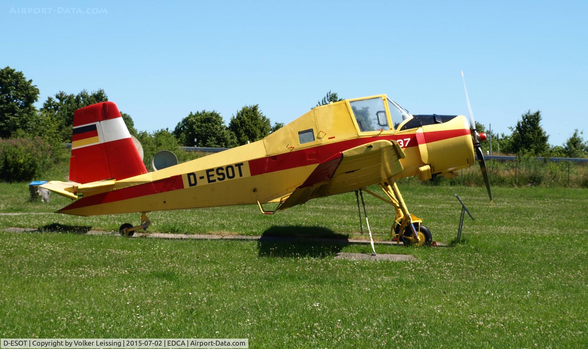 D-ESOT, 1992 Let Z-37 Cmelák C/N 07-27, Static display at airfield Anklam