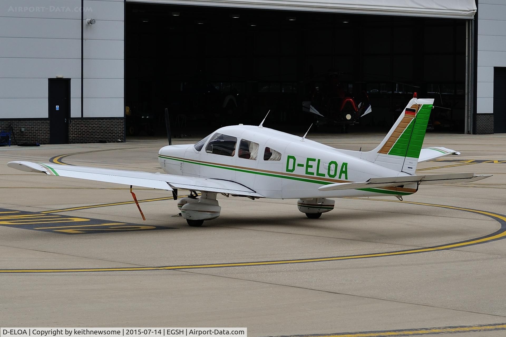 D-ELOA, 1980 Piper PA-28-161 C/N 28-8016239, Nice Visitor.