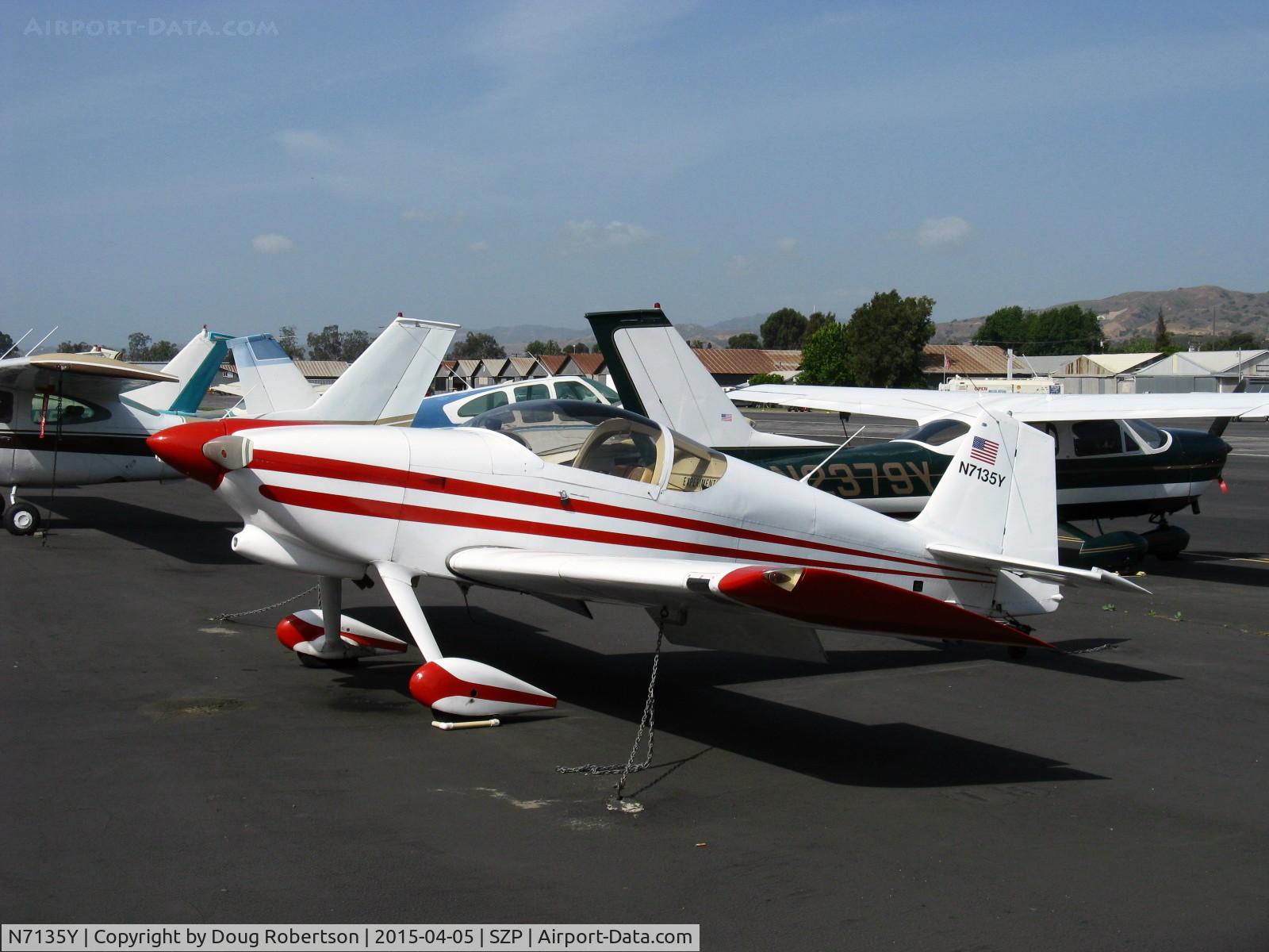 N7135Y, Vans RV-6 C/N 20210, Pederson VAN's RV-6