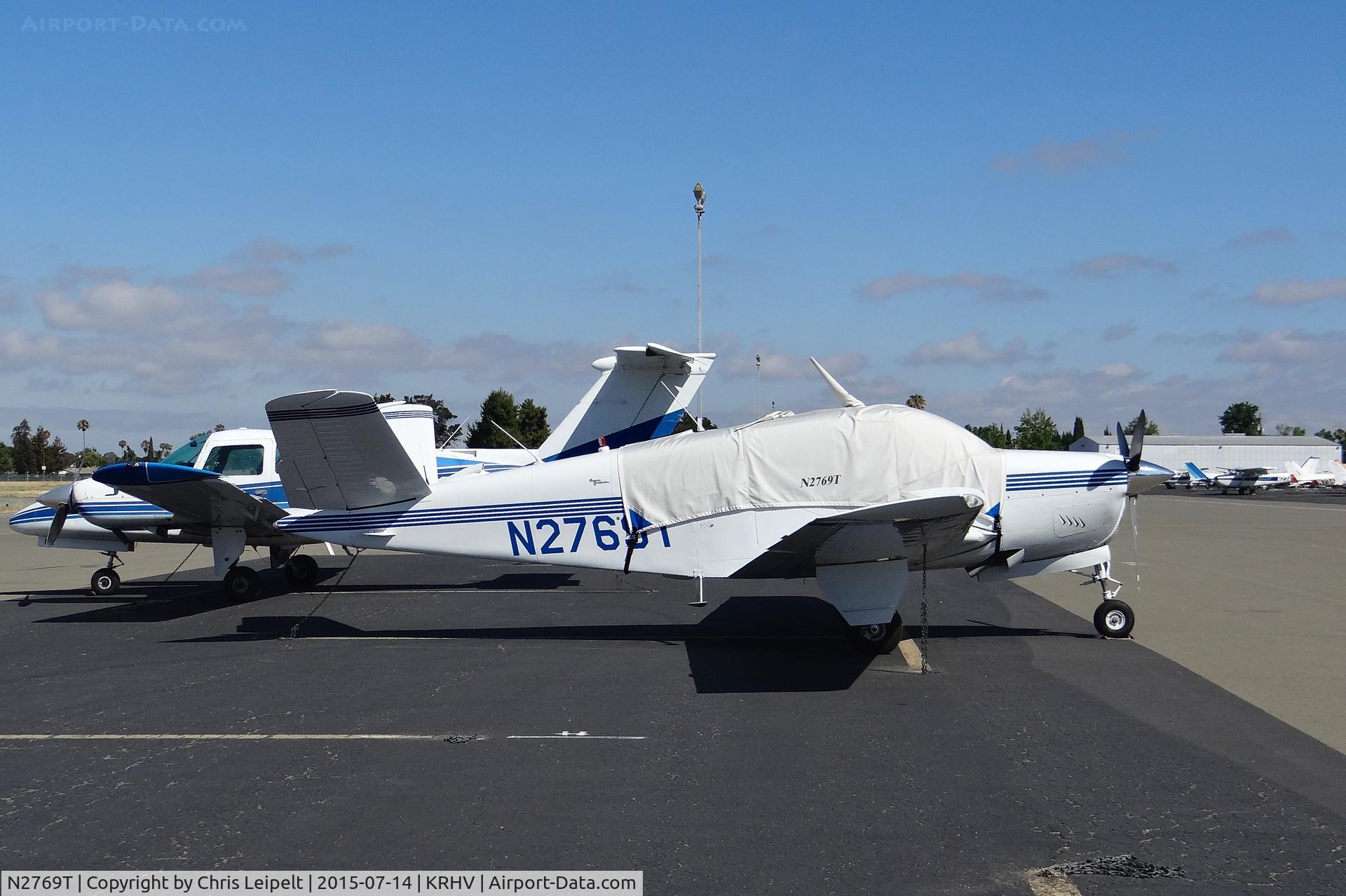 N2769T, 1967 Beech V35 Bonanza C/N D-8477, A transient 1967 Beechcraft V35 Bonanza (Carlsbad, CA) parked at transient parking at Reid Hillview Airport, CA.
