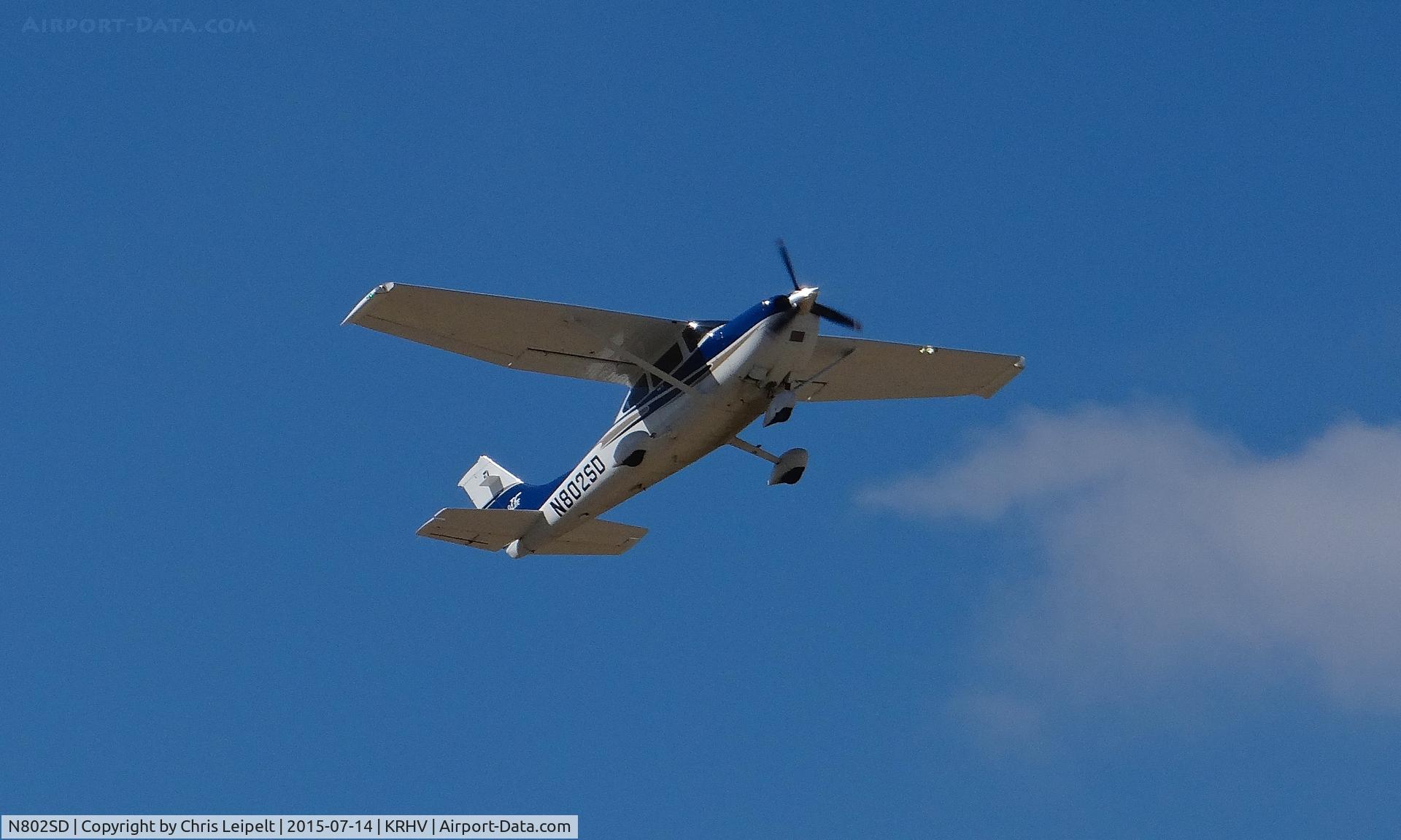 N802SD, 2004 Cessna T182T Turbo Skylane C/N T18208239, A locally based 2004 Cessna 182T taking off on runway 31R at Reid Hillview Airport, CA.