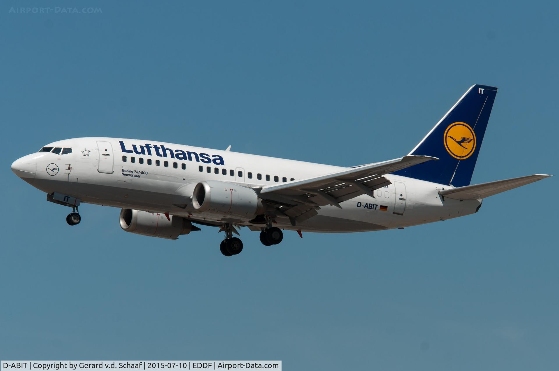 D-ABIT, 1991 Boeing 737-530 C/N 24943, Frankfurt, July 2015