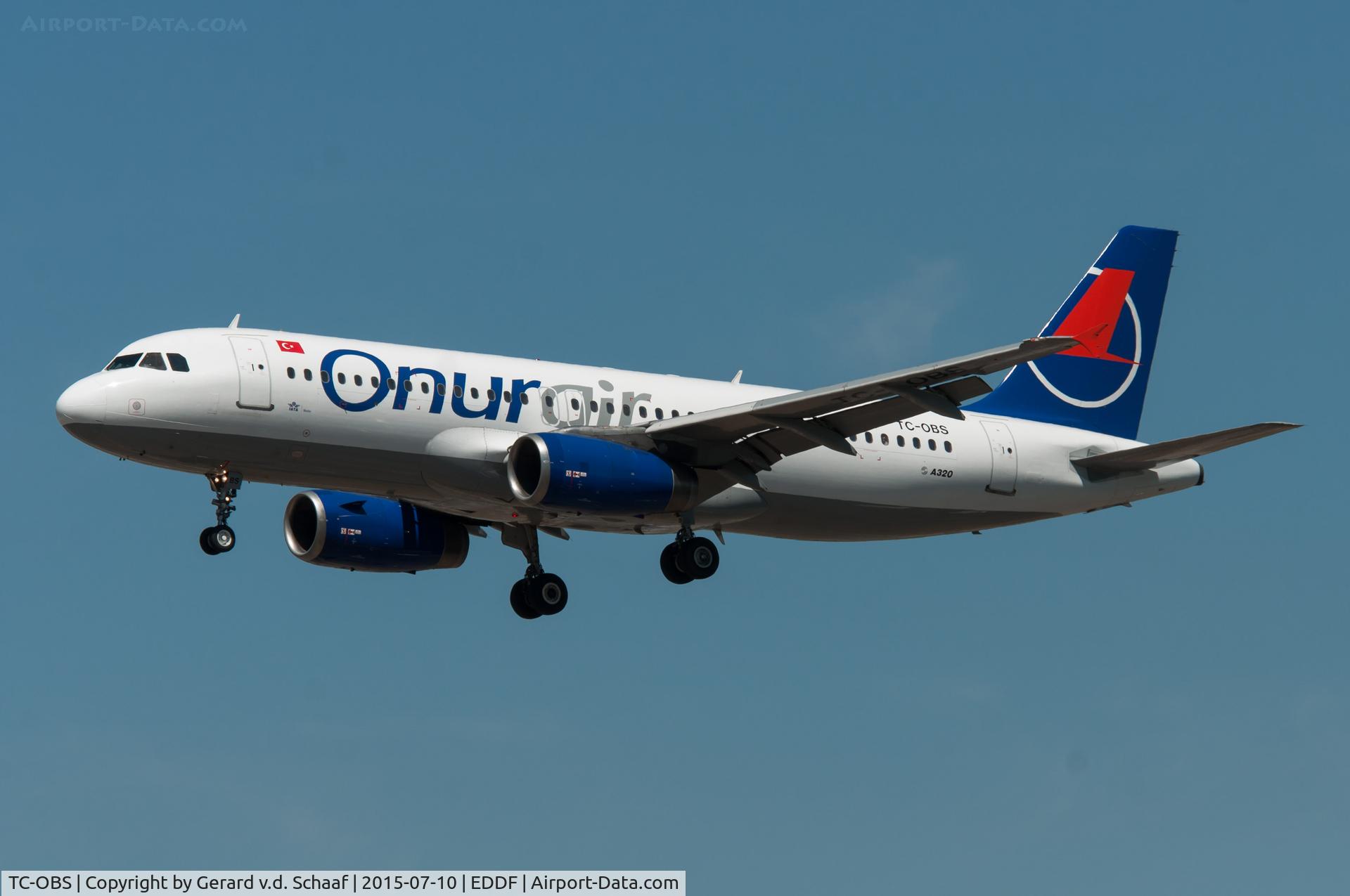 TC-OBS, 1997 Airbus A320-232 C/N 543, Frankfurt, July 2015