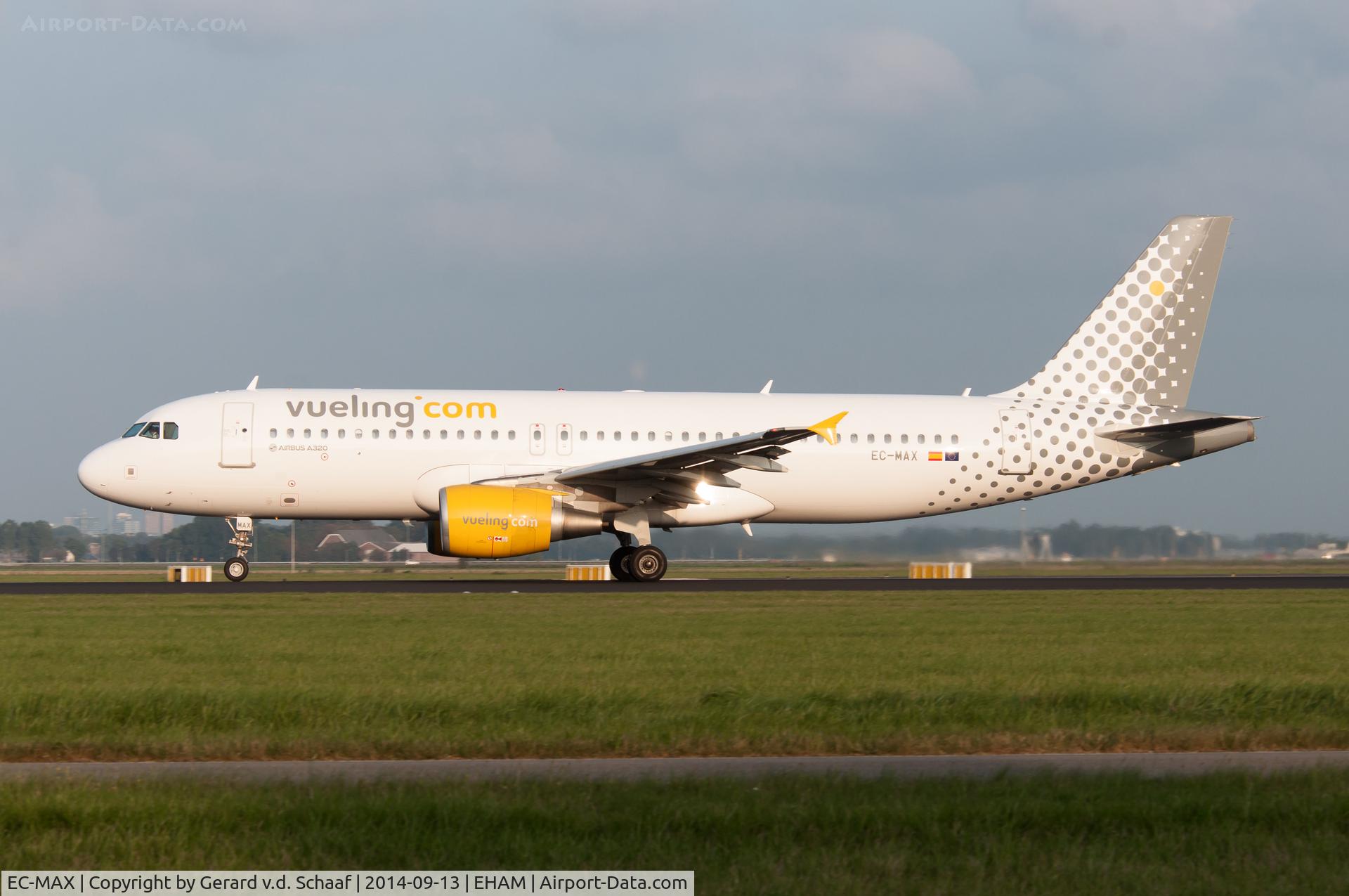 EC-MAX, 2010 Airbus A320-214 C/N 4478, Schiphol, September 2014
