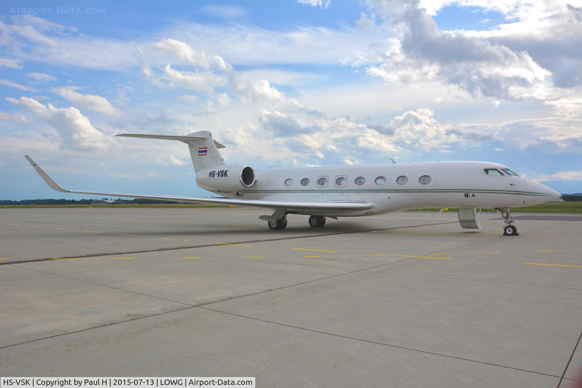 HS-VSK, 2013 Gulfstream Aerospace G650 (G-VI) C/N 6023, At LOWG