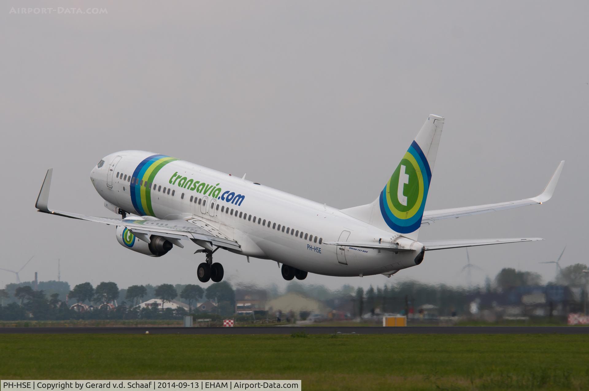 PH-HSE, 2011 Boeing 737-8K2 C/N 39259, Schiphol, September 2014