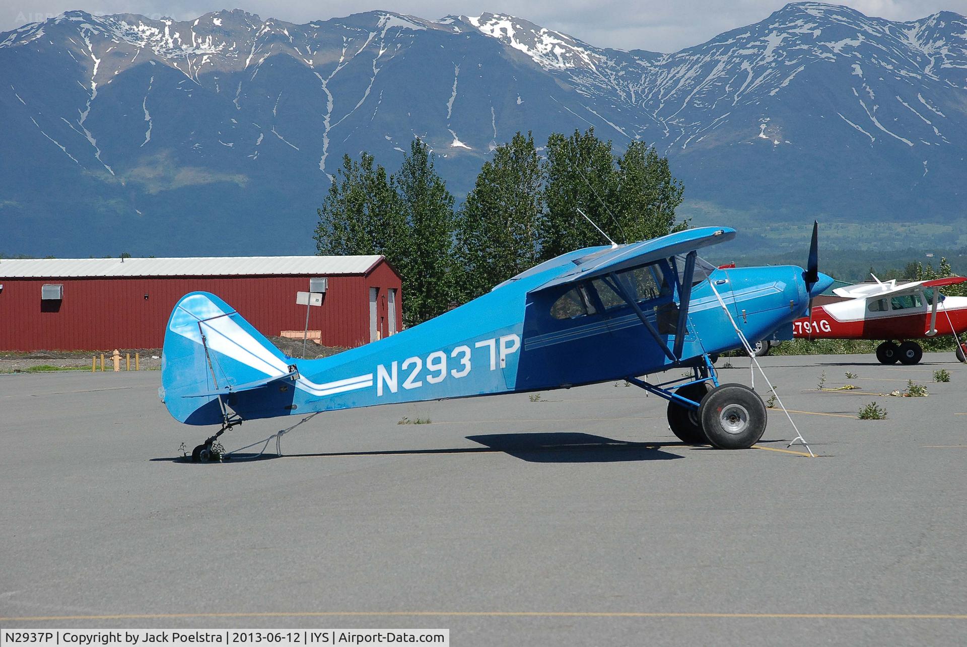 N2937P, 1955 Piper PA-22-150 C/N 22-3206, At ramp of Wasilla airport AK