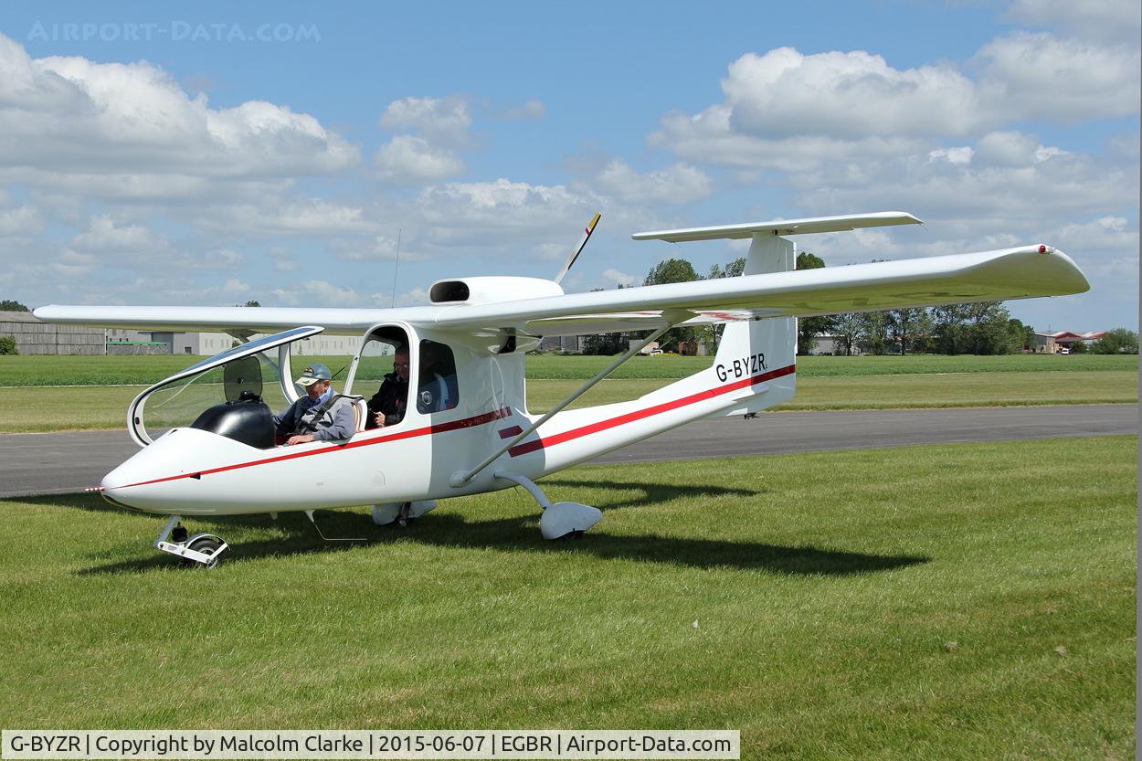 G-BYZR, 1996 Iniziative Industriali Italiane Sky Arrow 650TC C/N C001, Iniziative Industriali Italiane Sky Arrow 650TC at The Real Aeroplane Club's Radial Engine Aircraft Fly-In, Breighton Airfield, June 7th 2015.