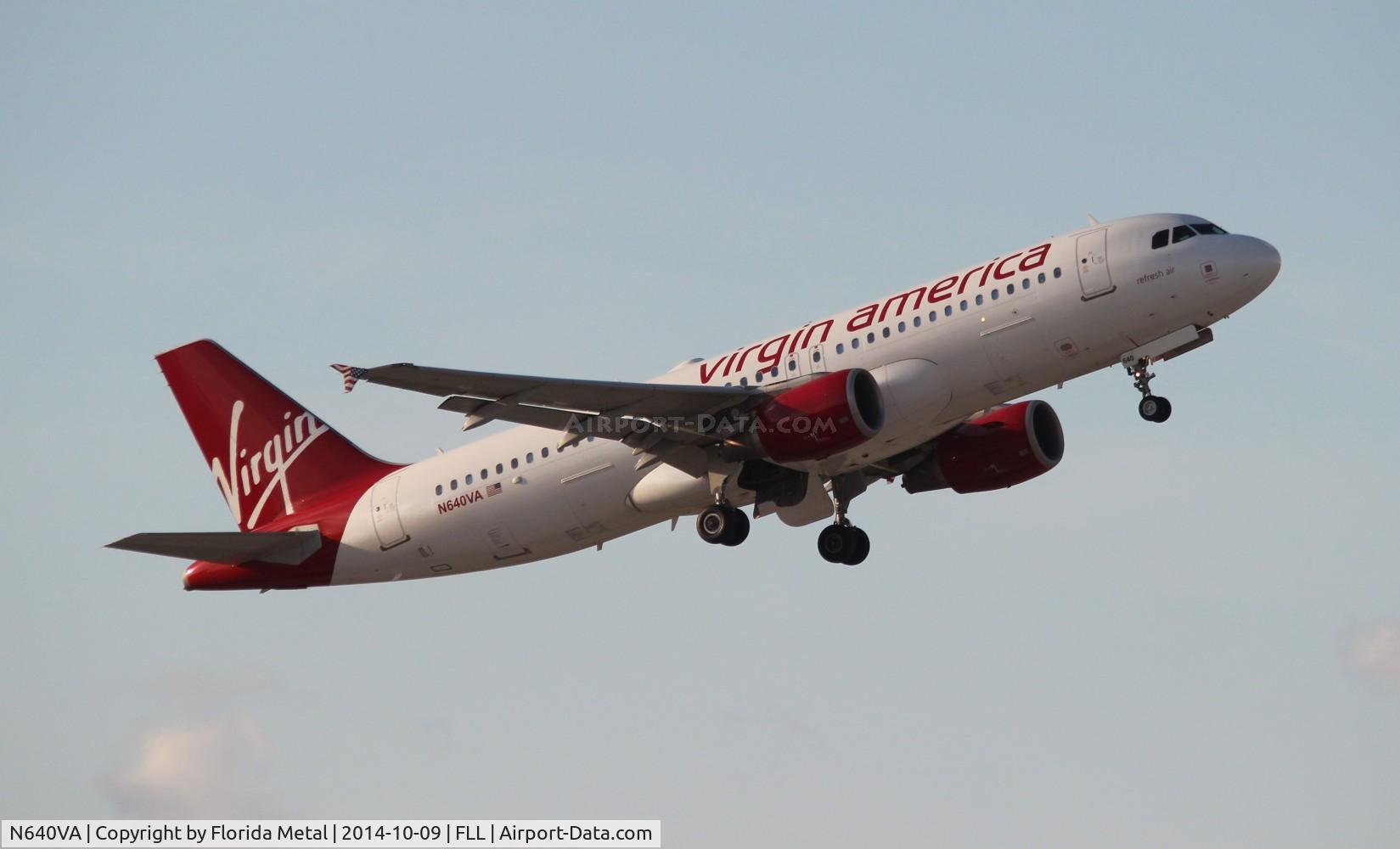N640VA, 2007 Airbus A320-214 C/N 3349, Virgin America