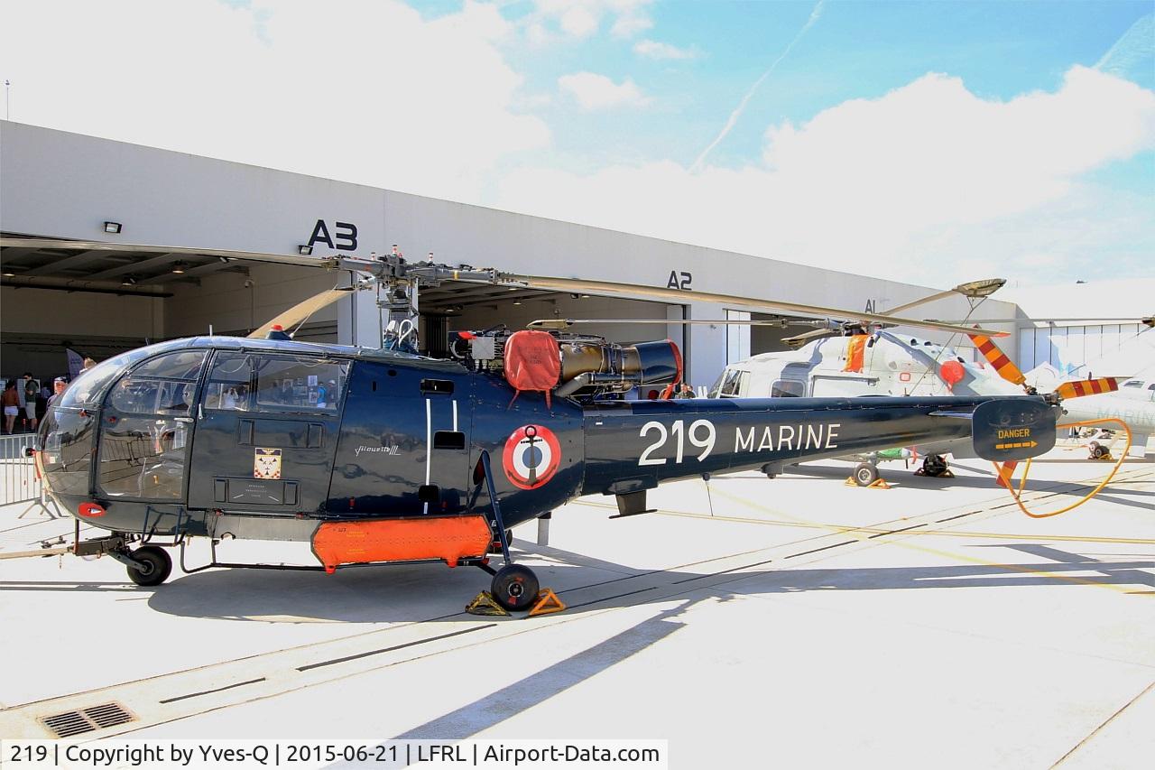 219, Sud Aviation SA-316B Alouette III C/N 1219, French Naval Aviation SA-316B Alouette III, Static display, Lanvéoc-Poulmic (LFRL) Open day in june 2015