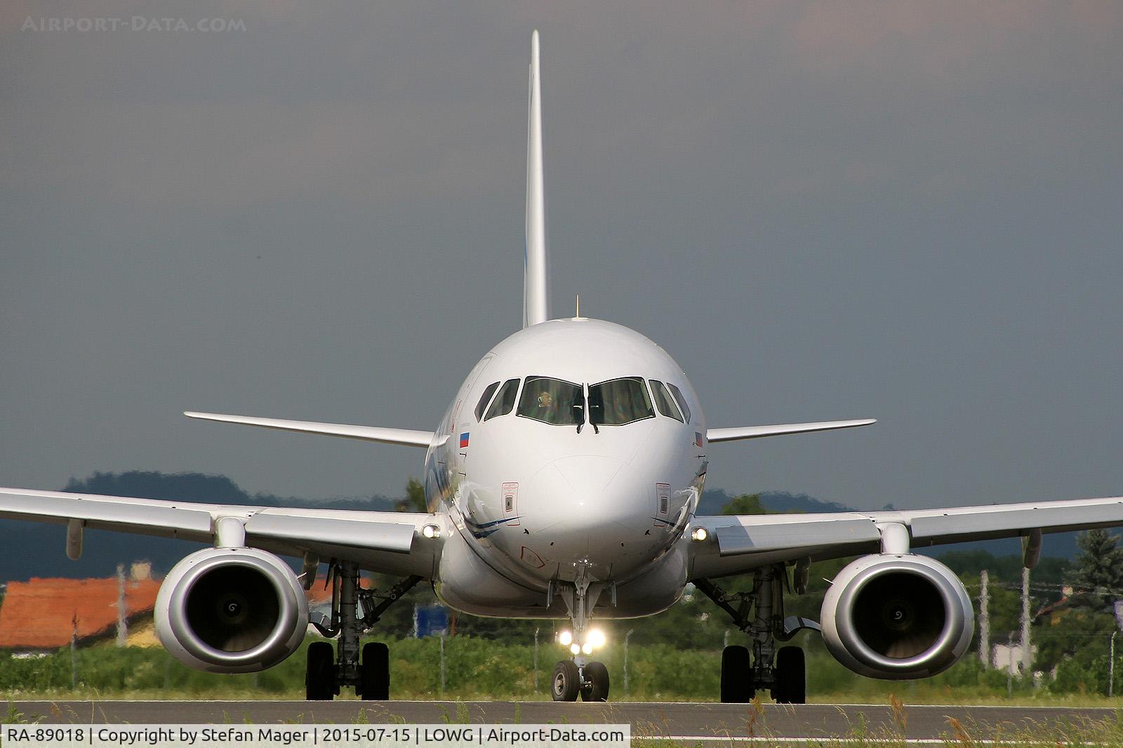 RA-89018, 2013 Sukhoi SuperJet 100-95B C/N 95033, Gazpromavia Sukhoi Superjet 100-95B @GRZ