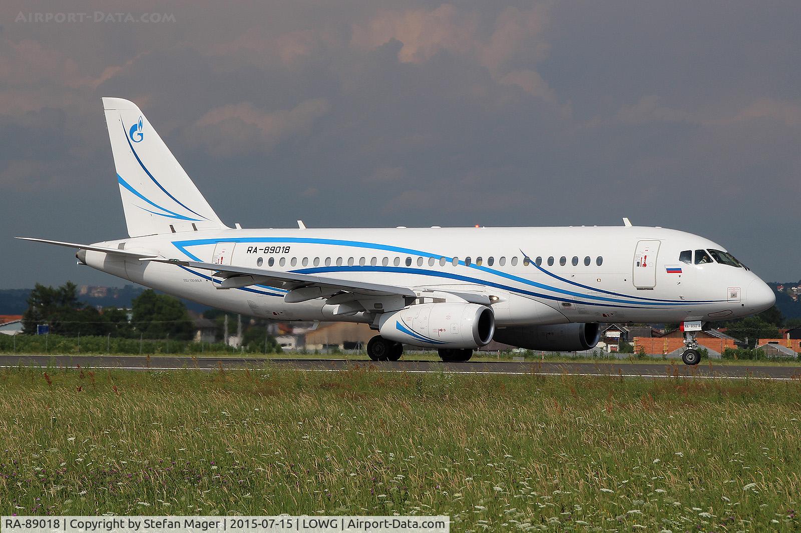 RA-89018, 2013 Sukhoi SuperJet 100-95B C/N 95033, Gazpromavia Sukhoi Superjet 100-95B @GRZ