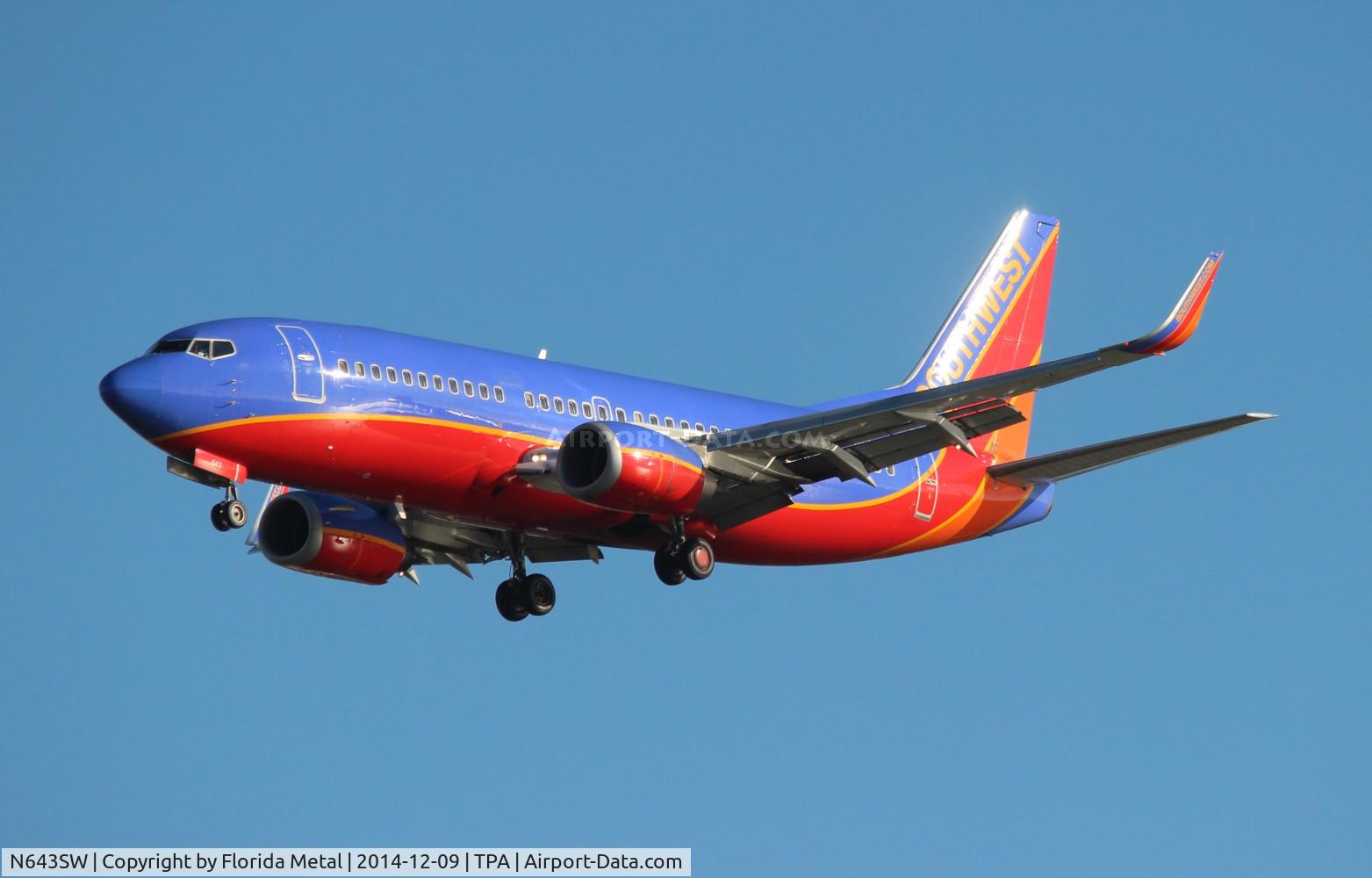 N643SW, 1997 Boeing 737-3H4 C/N 27716, Southwest