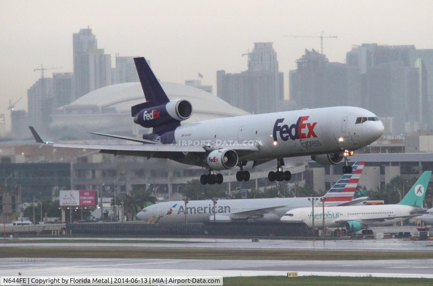 N644FE, McDonnell Douglas MD-11F C/N 48444, Fed Ex