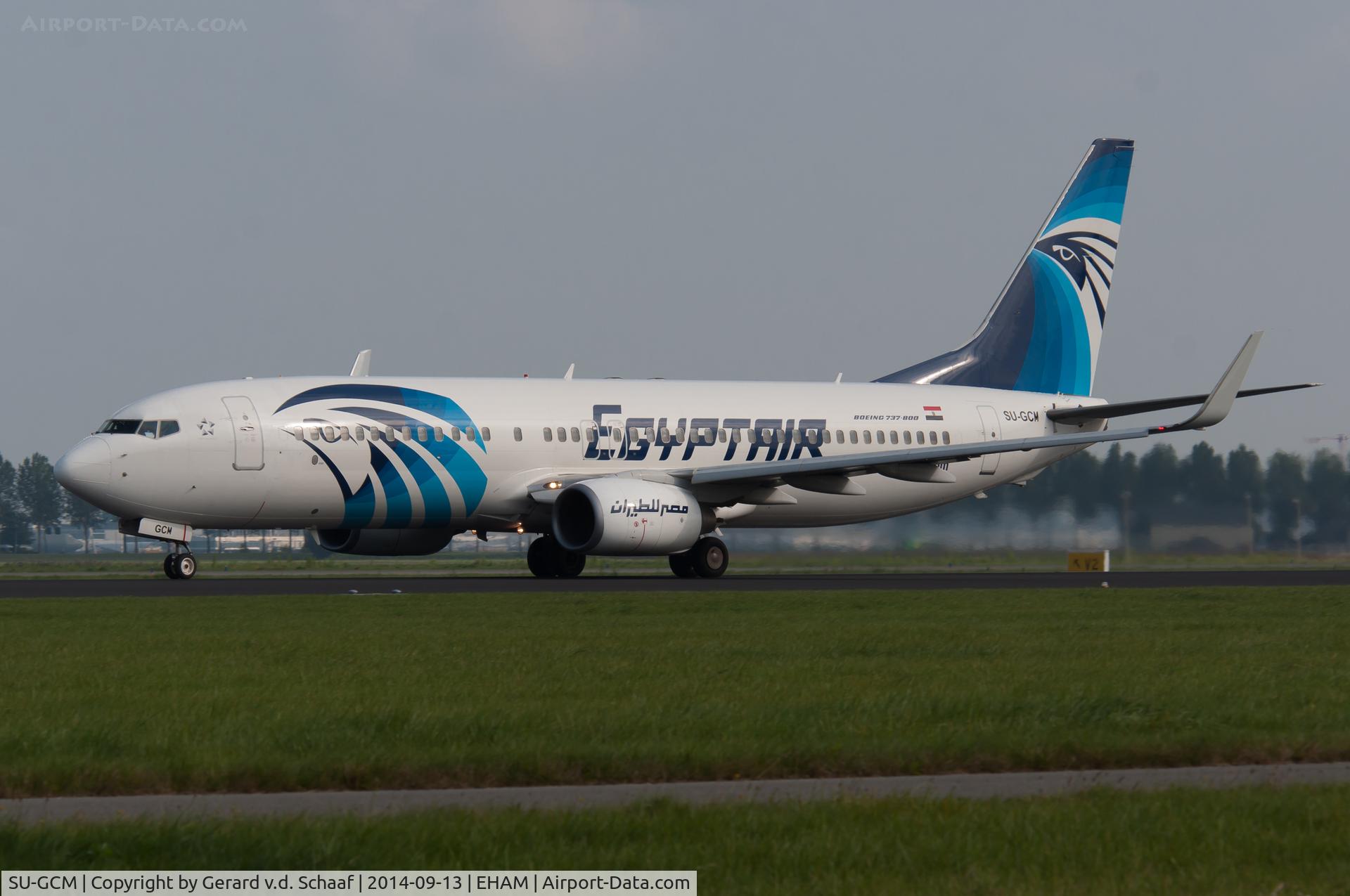 SU-GCM, 2006 Boeing 737-866 C/N 35558, Schiphol, September 2014