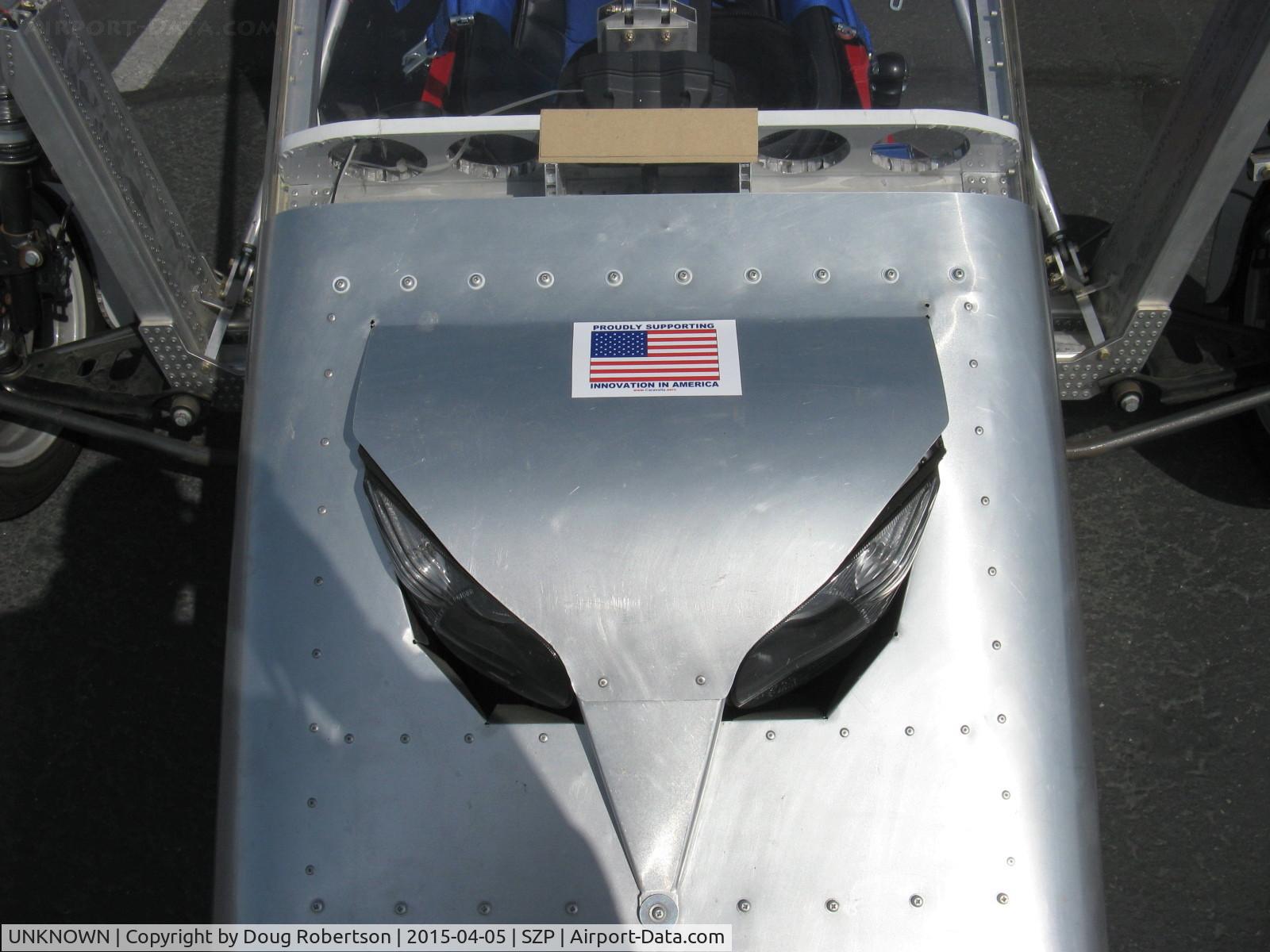 UNKNOWN, Miscellaneous Various C/N unknown, Caravella Aerospace CaraVellair prototype roadable aircraft, single seat, closeup of fuselage nose assembly