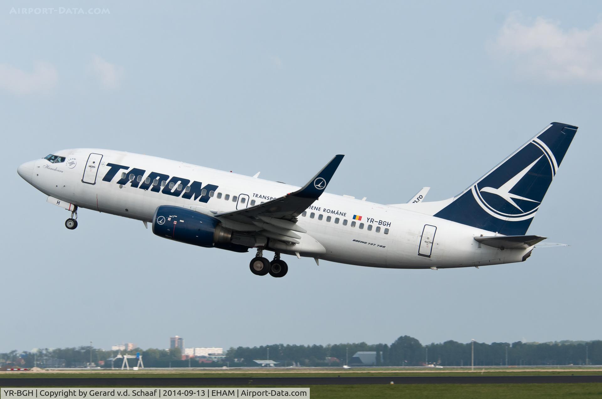 YR-BGH, 2003 Boeing 737-78J C/N 28438, Schiphol, September 2014