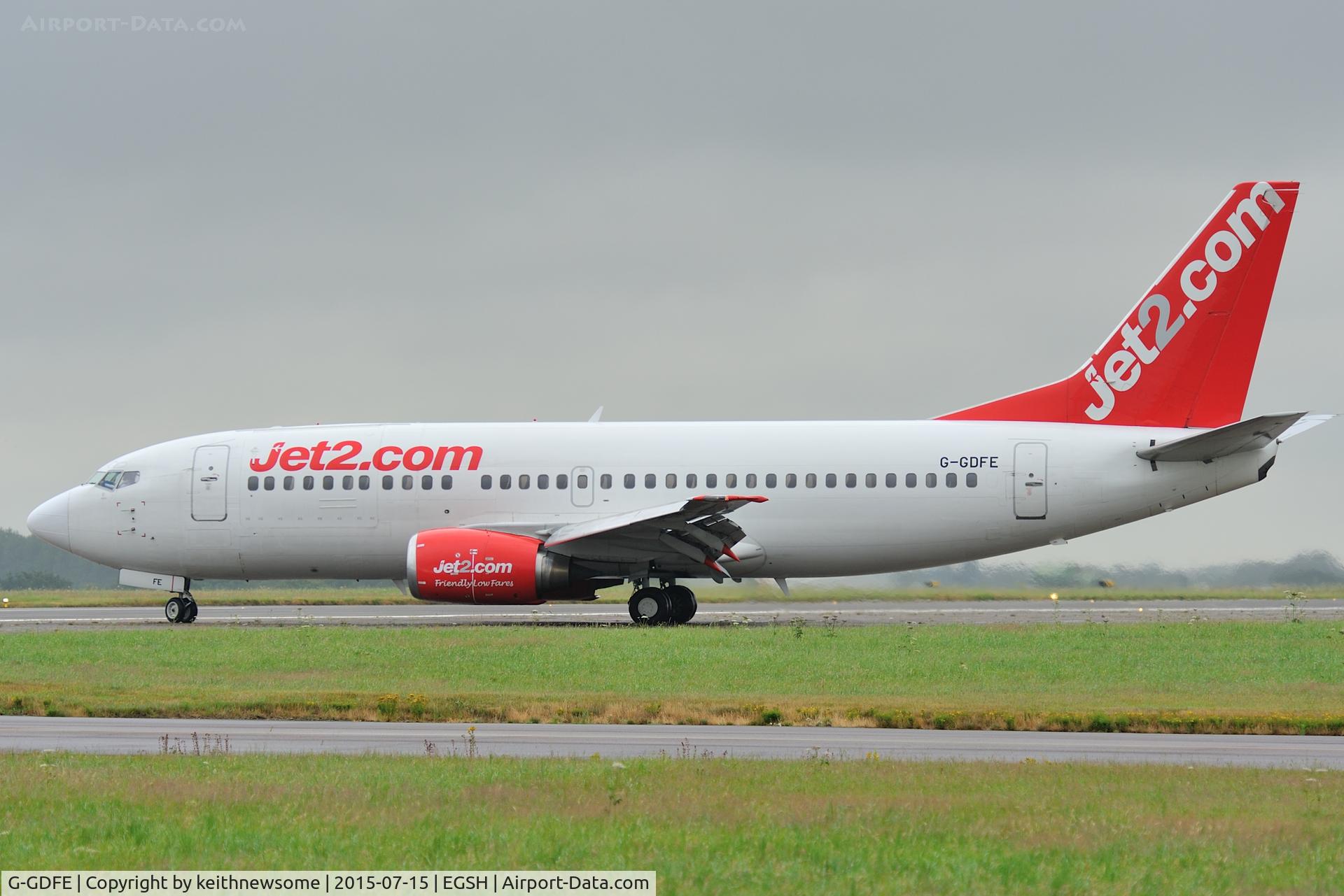G-GDFE, 1988 Boeing 737-3Q8(QC) C/N 24131, Arriving for maintenance.