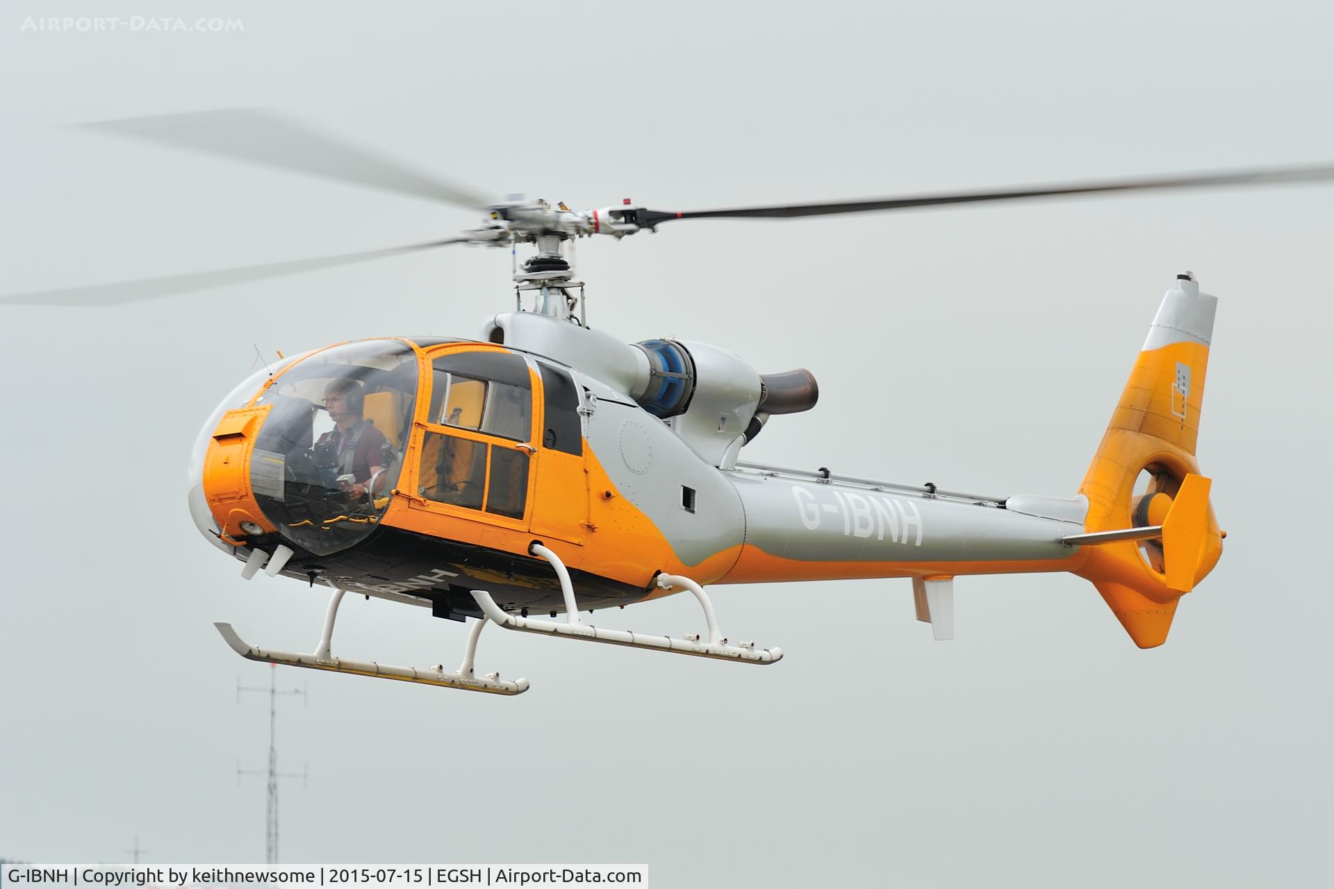 G-IBNH, 1973 Westland SA-341C Gazelle HT2 C/N WA1033, Nice return visitor.