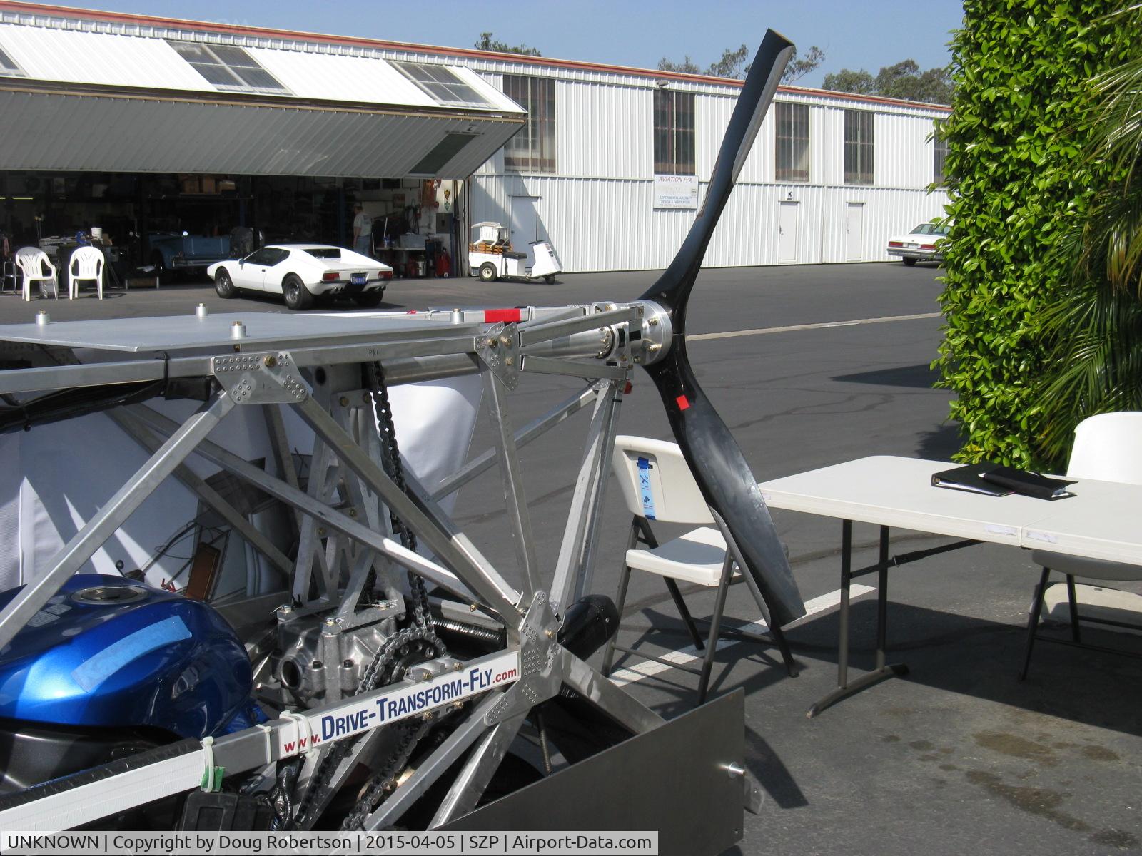 UNKNOWN, Miscellaneous Various C/N unknown, Caravella Aerospace CaraVellair prototype roadable aircraft, less folding three-section each wings and twin tail boom assemblies, pusher 3-blade prop