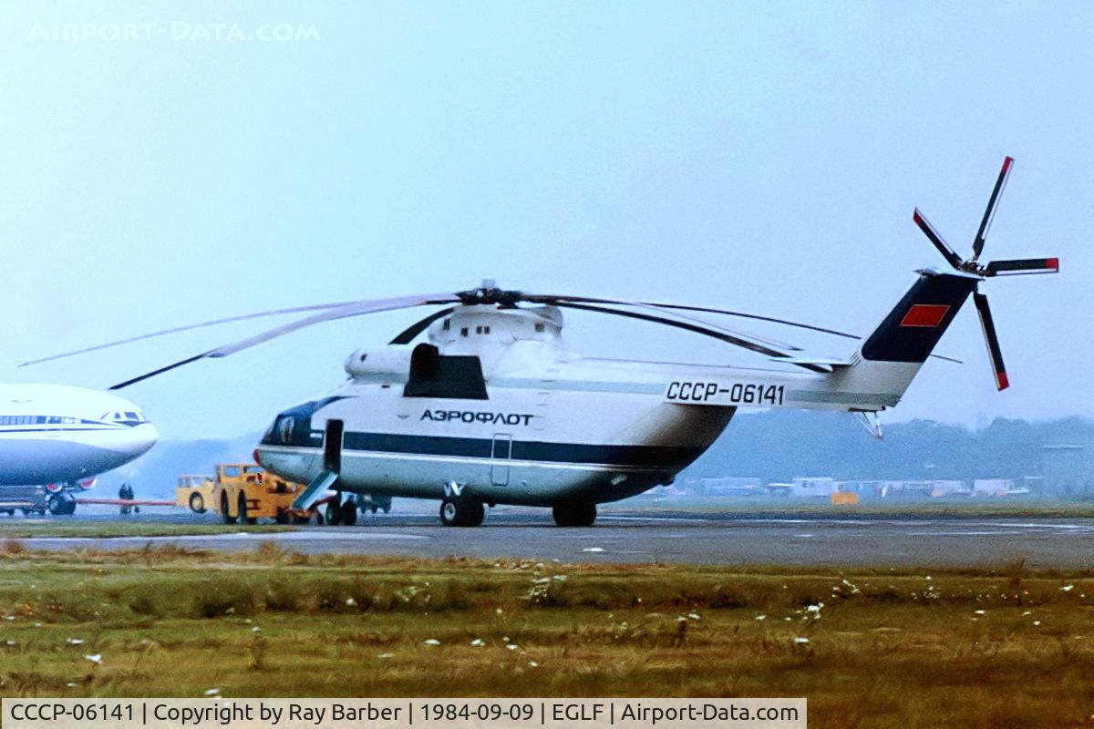 CCCP-06141, Mil Mi-26 C/N 00935232, Mil Mi-26 Halo [00935232] (Aeroflot) Farnborough~G 09/09/1984. From a slide.