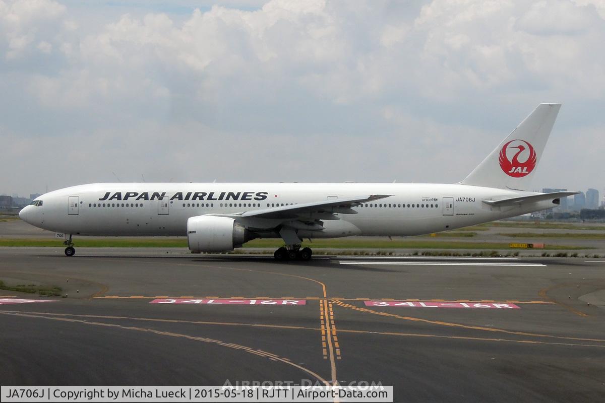 JA706J, 2003 Boeing 777-246/ER C/N 33394, At Haneda
