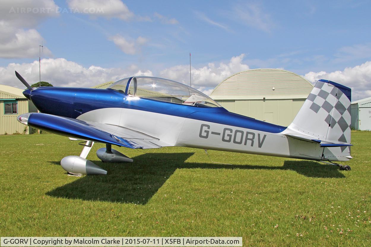 G-GORV, 2013 Vans RV-8 C/N LAA 303-14847, Vans RV-8 at Fishburn Airfield UK, July 11th 2015.