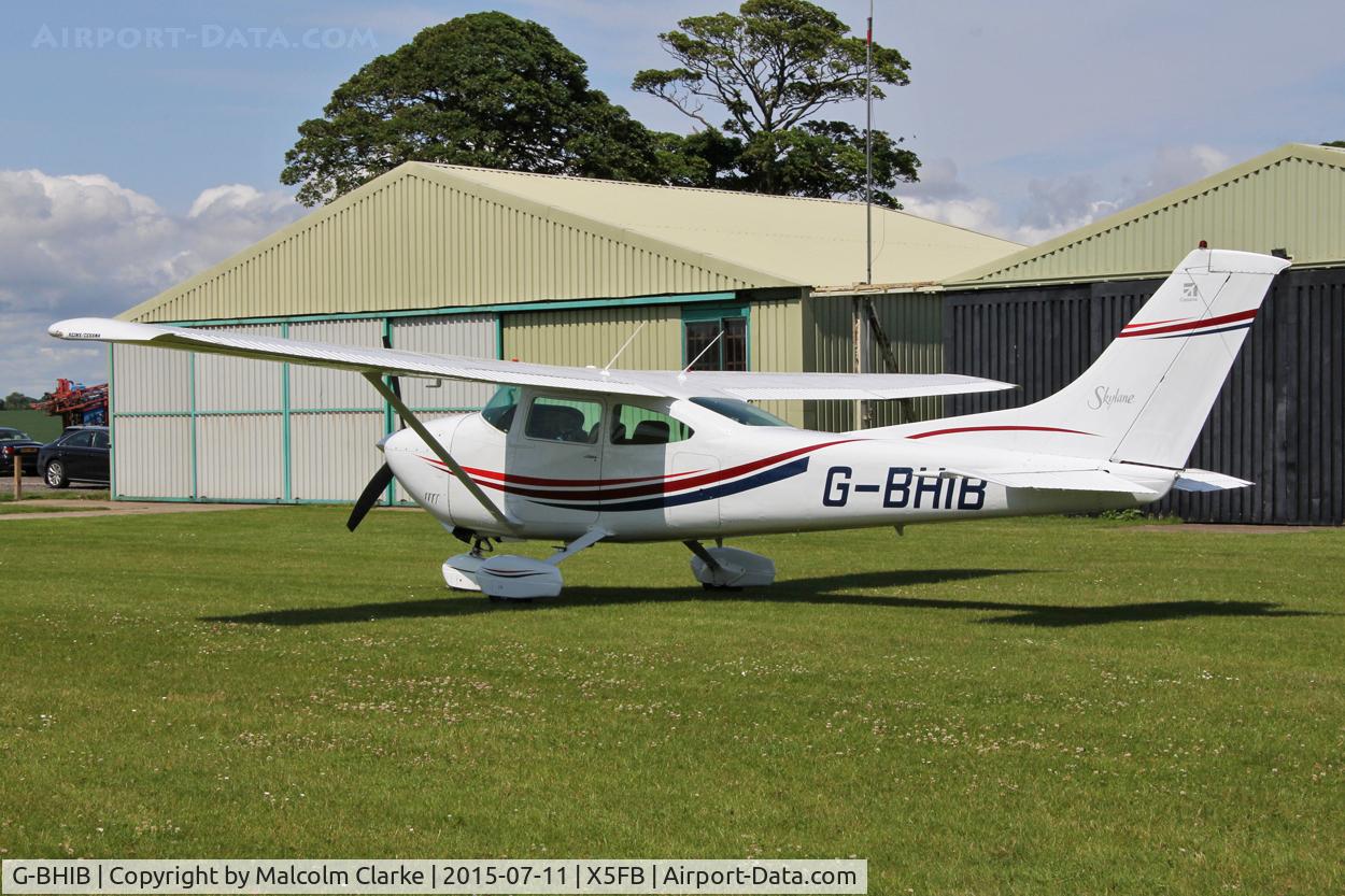 G-BHIB, 1980 Reims F182Q Skylane C/N 0134, Reims F182Q at Fishburn Airfield July 11th 2015.