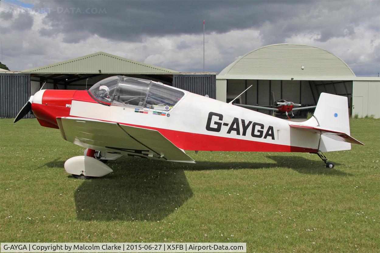 G-AYGA, 1956 SAN Jodel D-117 C/N 436, Jodel D-117 at Fishburn Airfield UK, June 27th 2015.