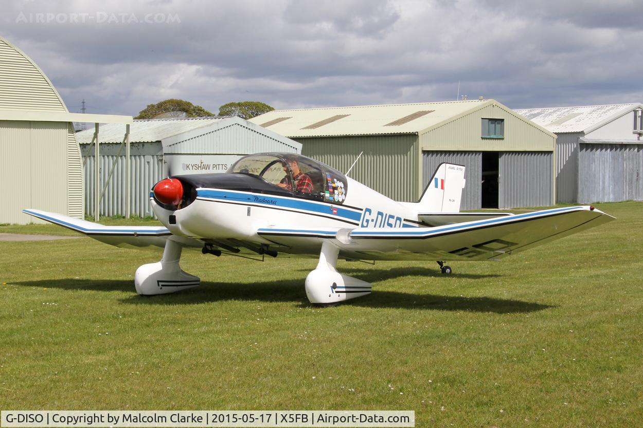 G-DISO, 1963 SAN Jodel D-150 Mascaret C/N 24, SAN Jodel D-150 Mascaret at Fishburn Airfield, May 17th 2015.