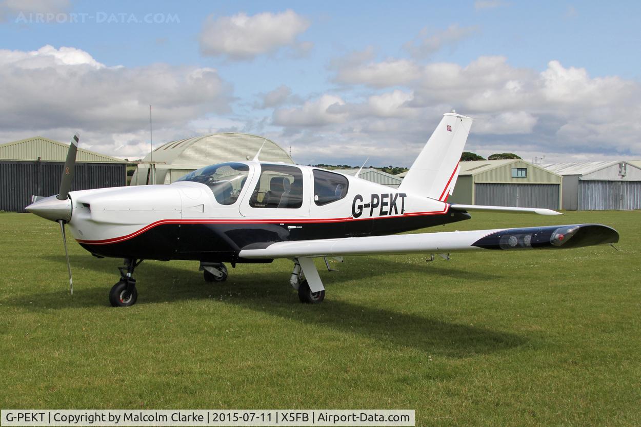 G-PEKT, 1985 Socata TB-20 Trinidad C/N 532, Socata TB-20 Trinidad at Fishburn Airfield UK, July 11th 2015.
