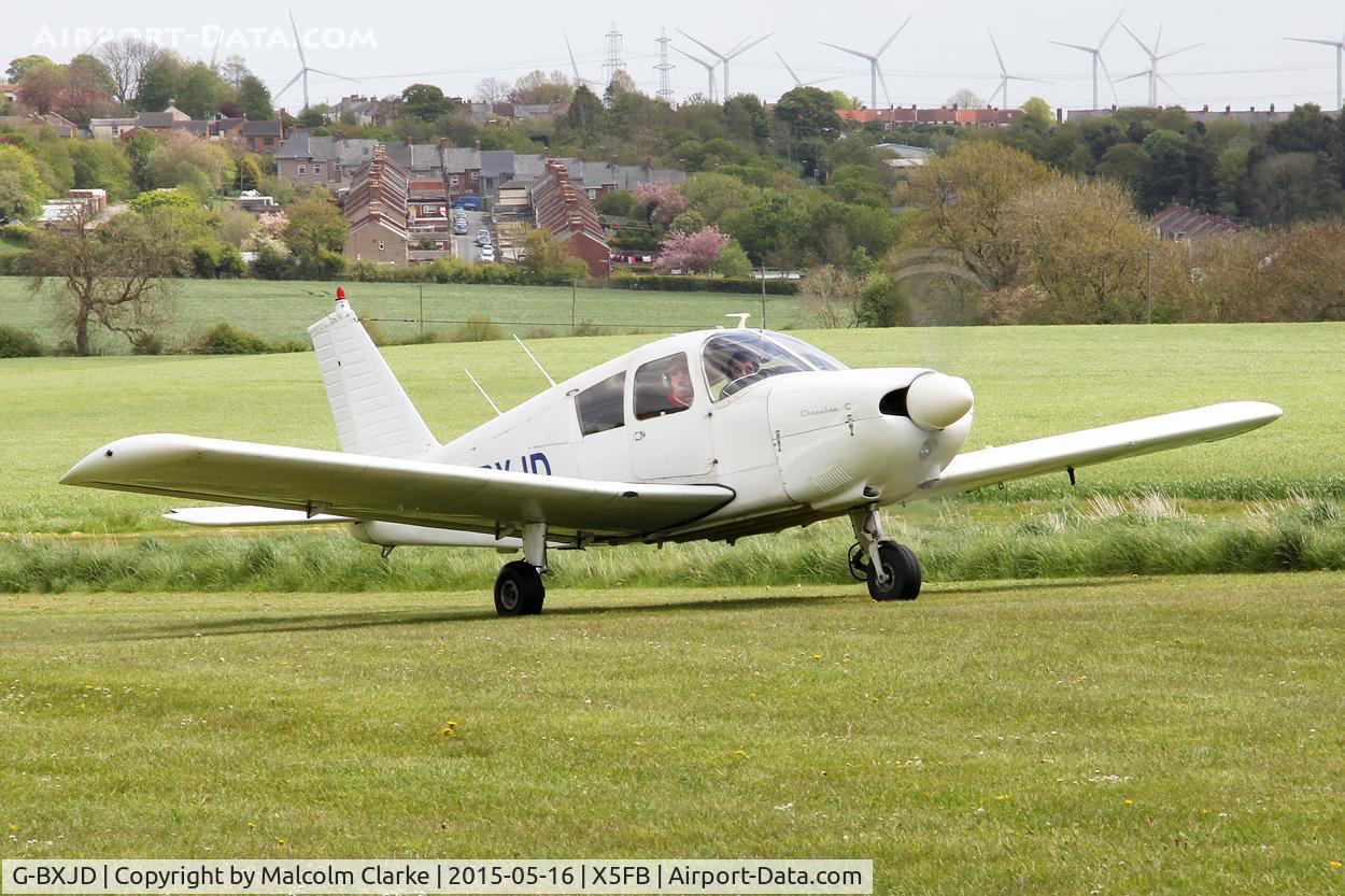 G-BXJD, 1967 Piper PA-28-180 Cherokee C/N 28-4215, Piper PA-28-180 Cherokee at the opening of Fishburn Airfield's new clubhouse, May 16th 2015.